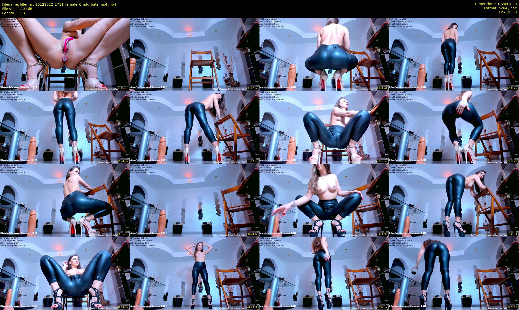 lillemax — 54 minute Chaturbate female cam show recording, 1080p, Dec 15, 2022