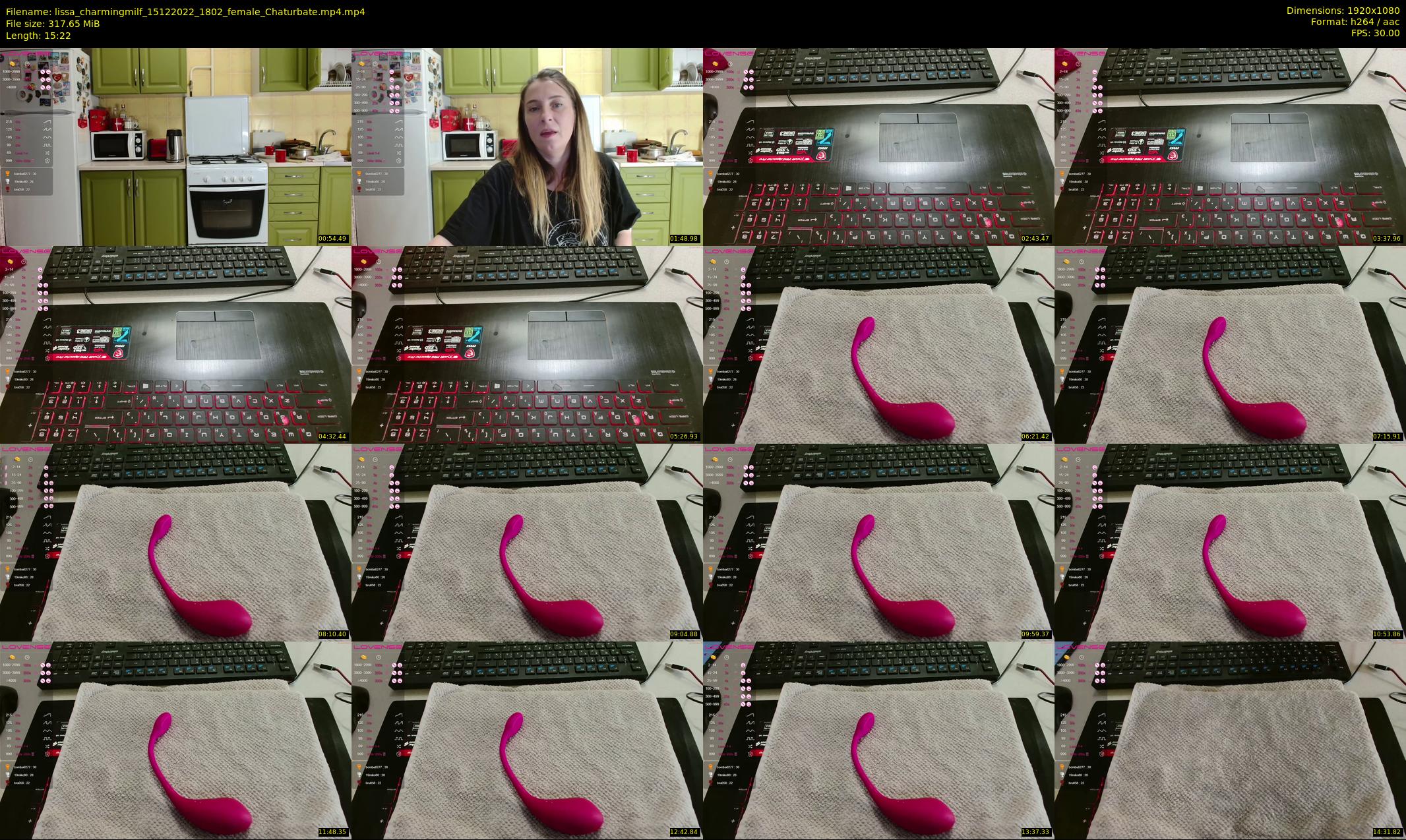 lissa_charmingmilf — 16 minute Chaturbate female cam show recording, 1080p, Dec 15, 2022