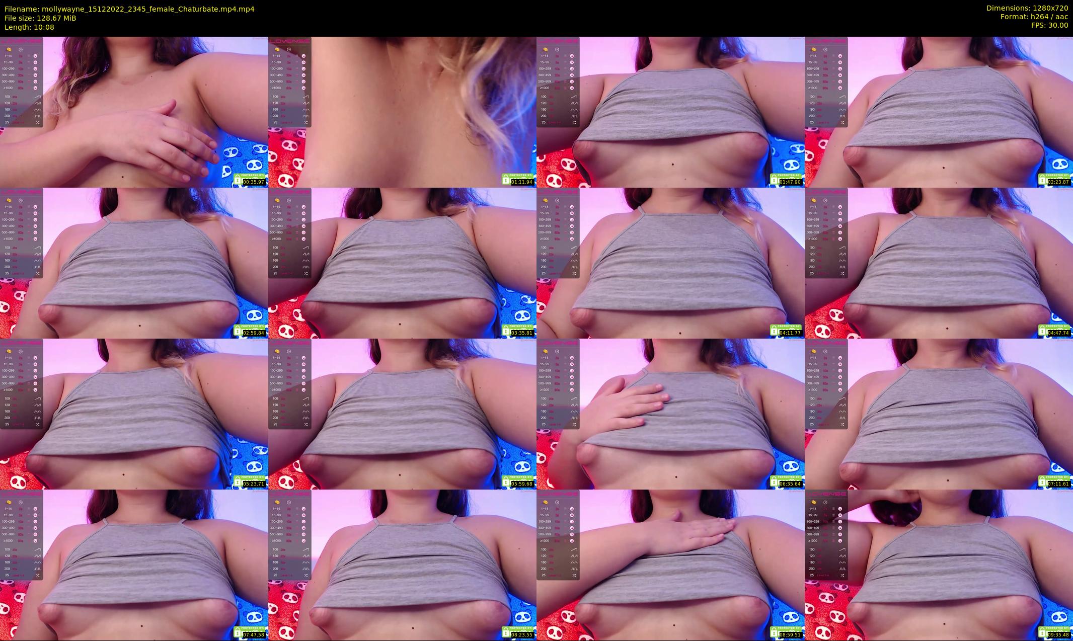 mollywayne — 11 minute Chaturbate female cam show recording, 720p, Dec 15, 2022