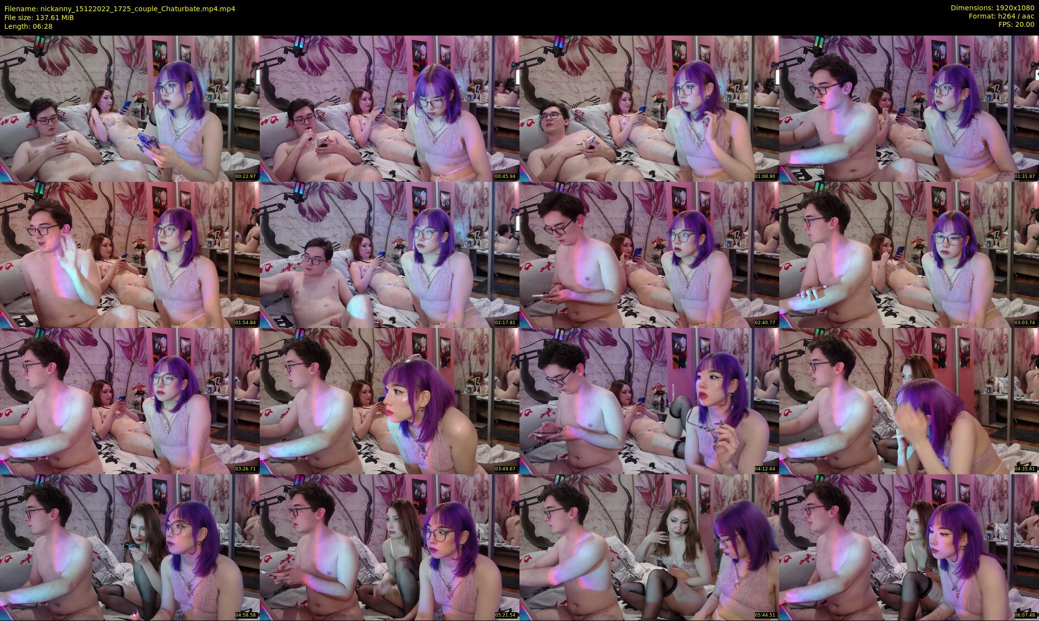 nickanny — 7 minute Chaturbate couple cam show recording, 1080p, Dec 15, 2022