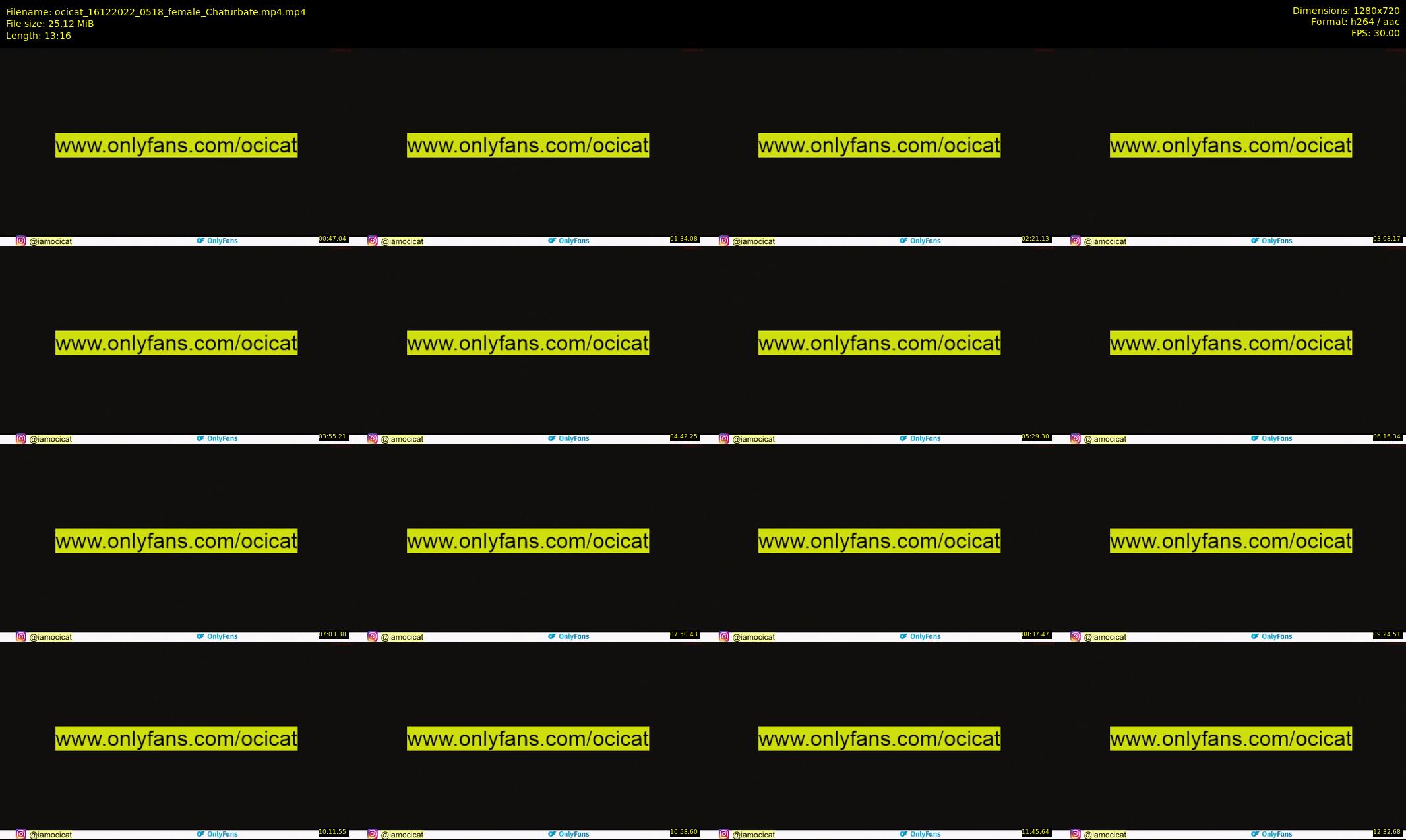 ocicat — 14 minute Chaturbate female cam show recording, 720p, Dec 16, 2022