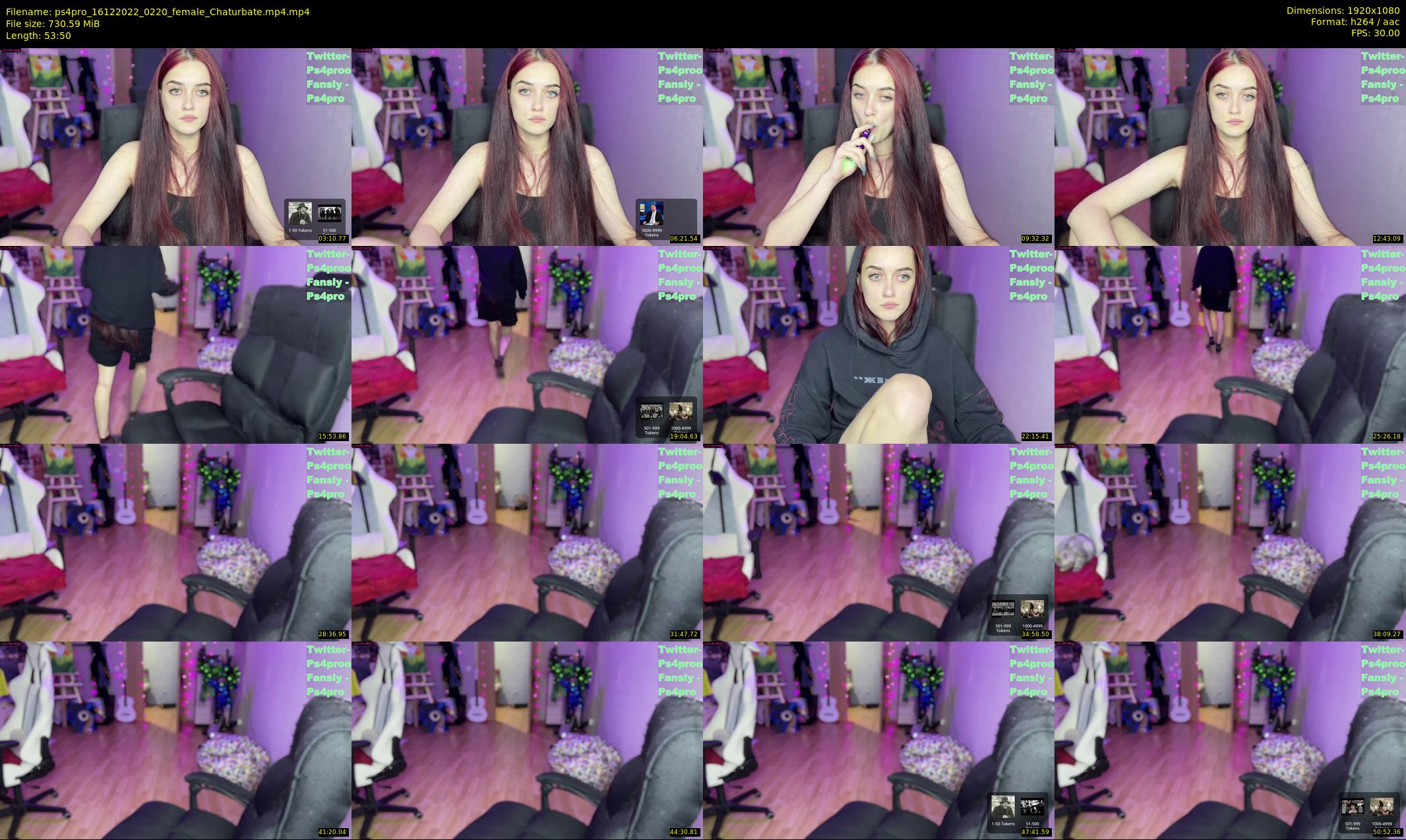 ps4pro — 54 minute Chaturbate female cam show recording, 1080p, Dec 16, 2022