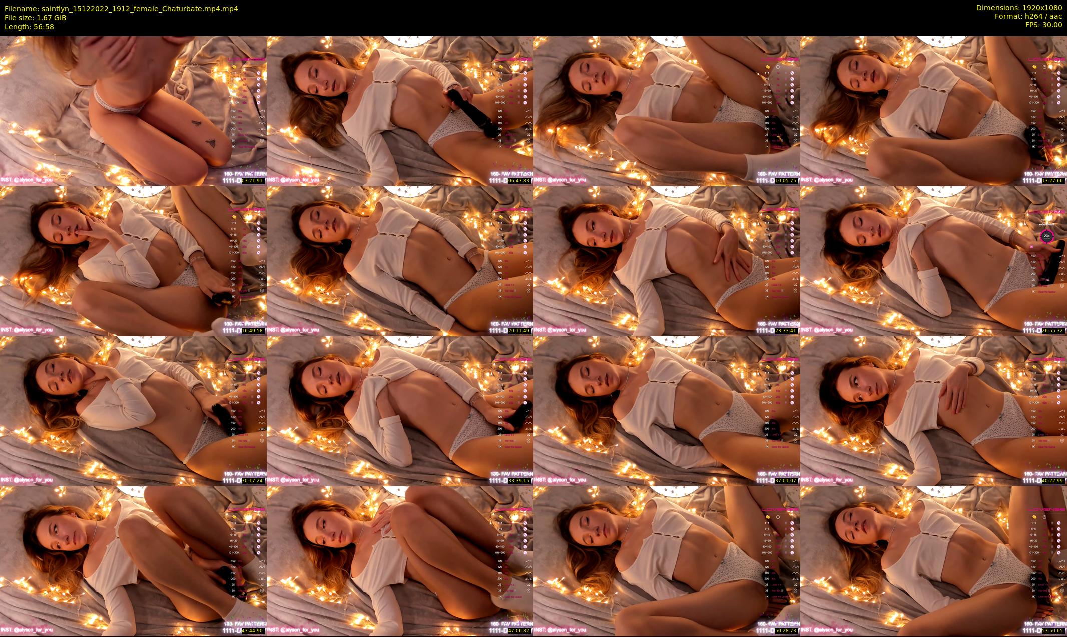 saintlyn — 57 minute Chaturbate female cam show recording, 1080p, Dec 15, 2022