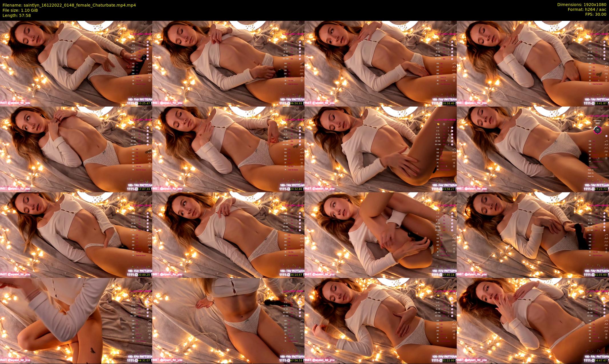 saintlyn — 58 minute Chaturbate female cam show recording, 1080p, Dec 16, 2022