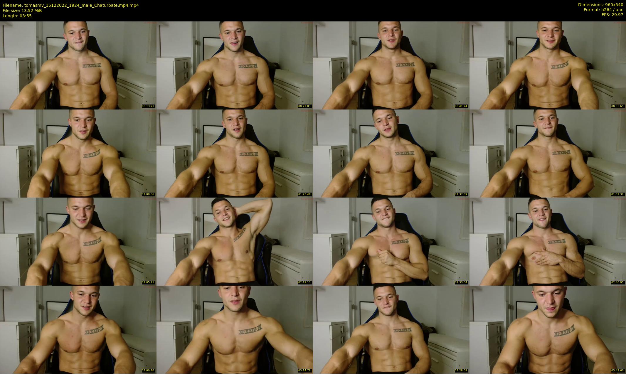 tomasmv — 4 minute Chaturbate male cam show recording, 480p, Dec 15, 2022