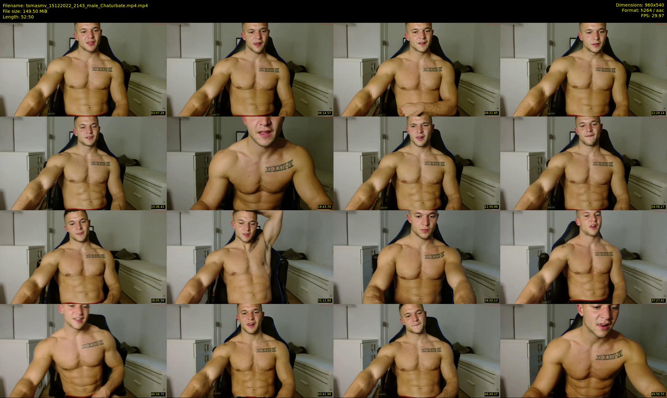 tomasmv — 53 minute Chaturbate male cam show recording, 480p, Dec 15, 2022