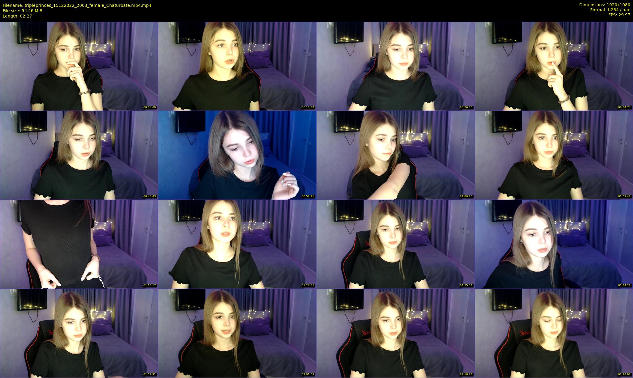 tripleprinces — 3 minute Chaturbate female cam show recording, 1080p, Dec 15, 2022