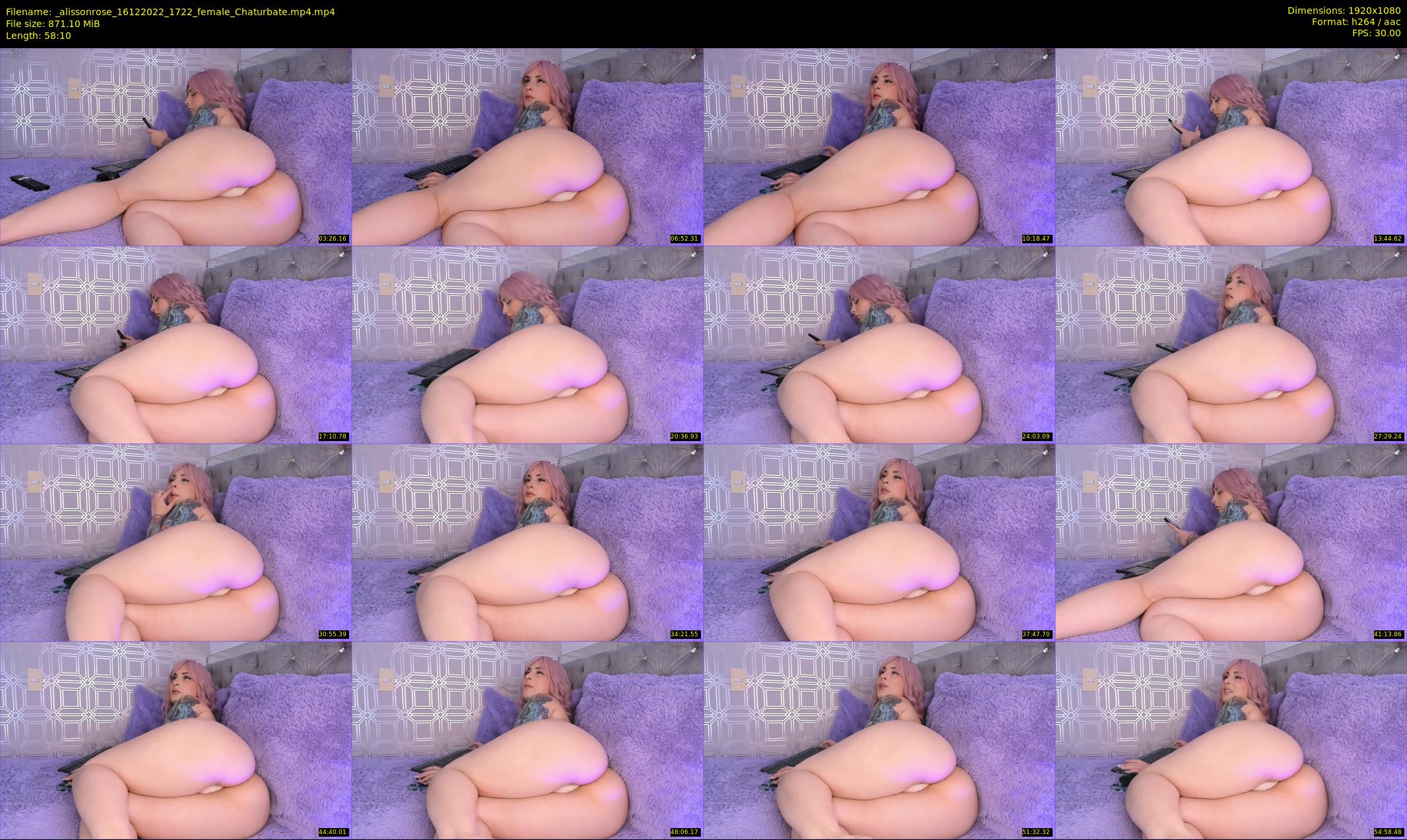 _alissonrose — 59 minute Chaturbate female cam show recording, 1080p, Dec 16, 2022