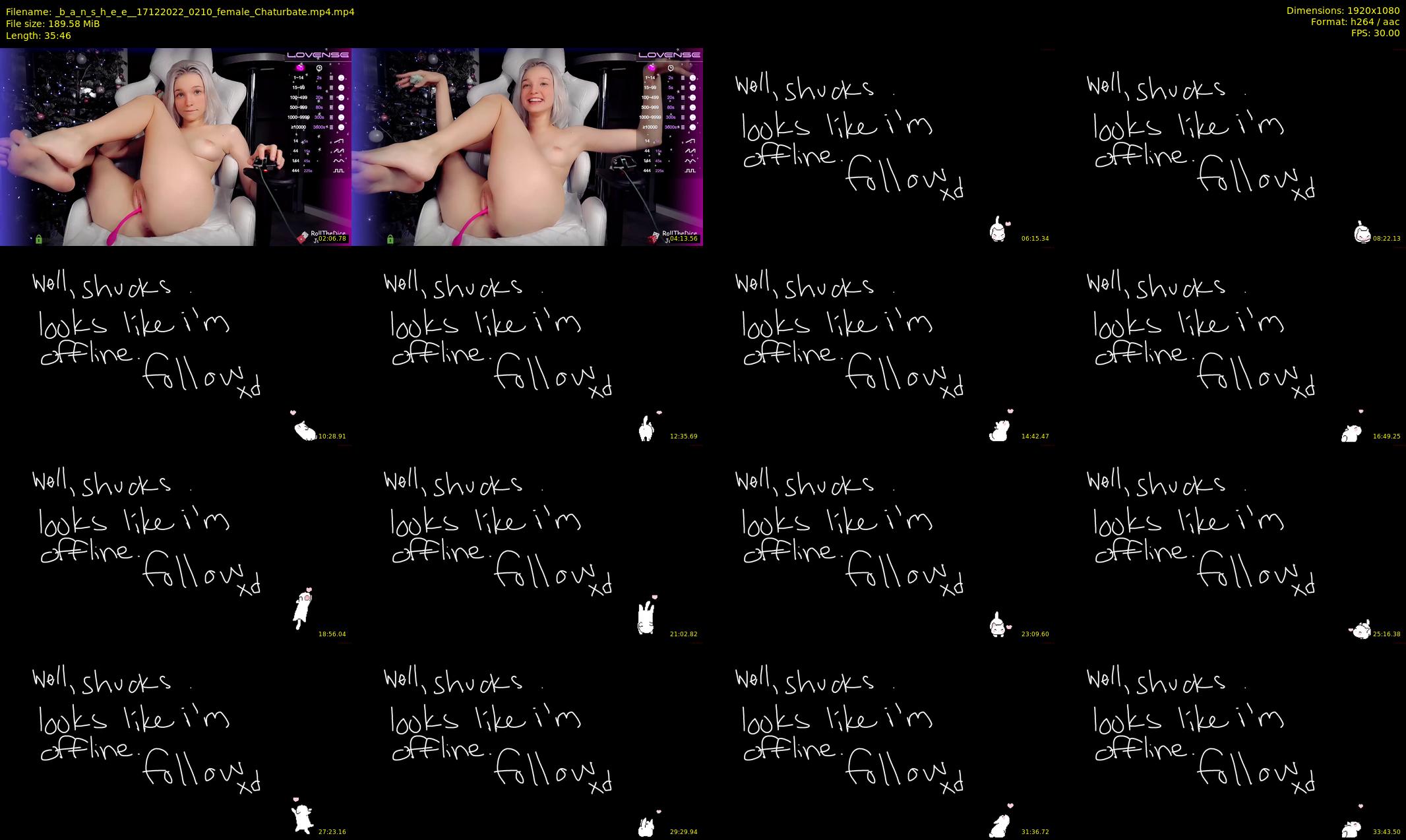 _b_a_n_s_h_e_e_ — 36 minute Chaturbate female cam show recording, 1080p, Dec 17, 2022