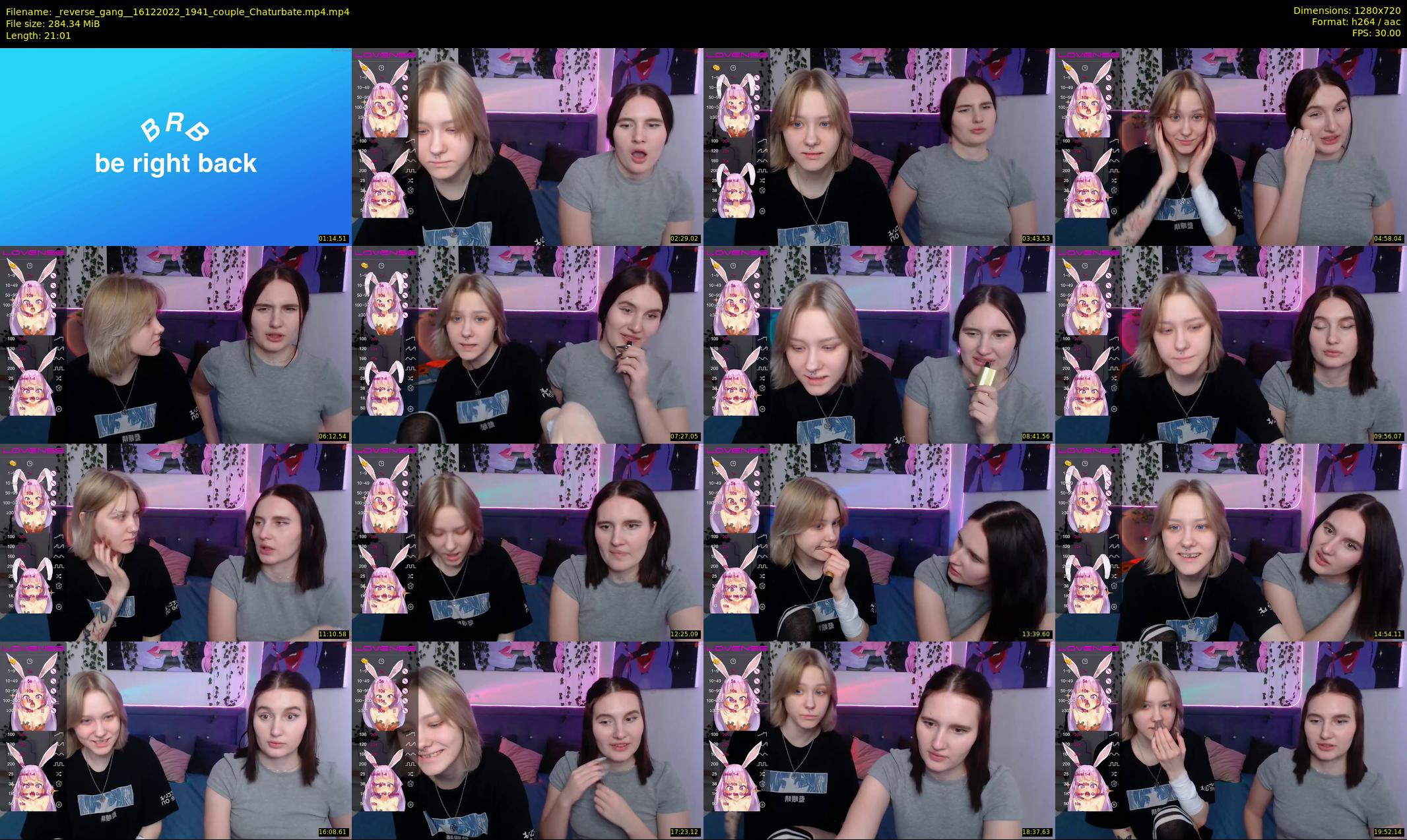 _reverse_gang_ — 22 minute Chaturbate couple cam show recording, 720p, Dec 16, 2022