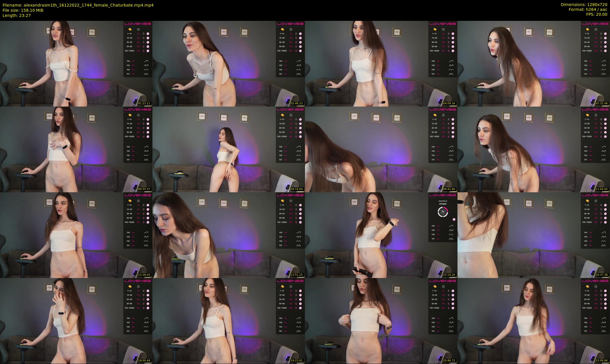 alexandrasm1th — 24 minute Chaturbate female cam show recording, 720p, Dec 16, 2022