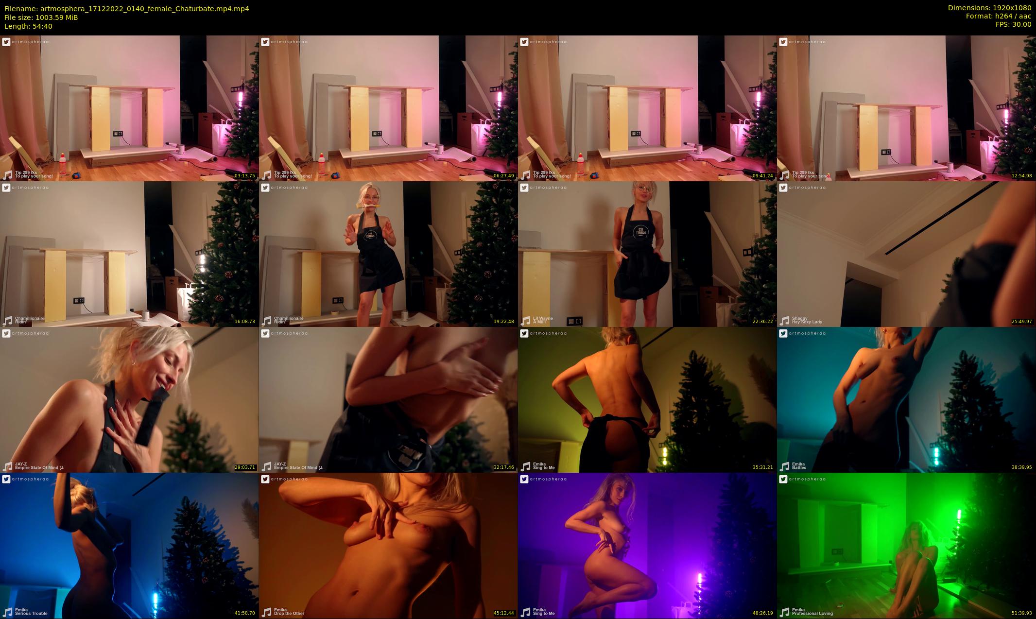 artmosphera — 55 minute Chaturbate female cam show recording, 1080p, Dec 17, 2022