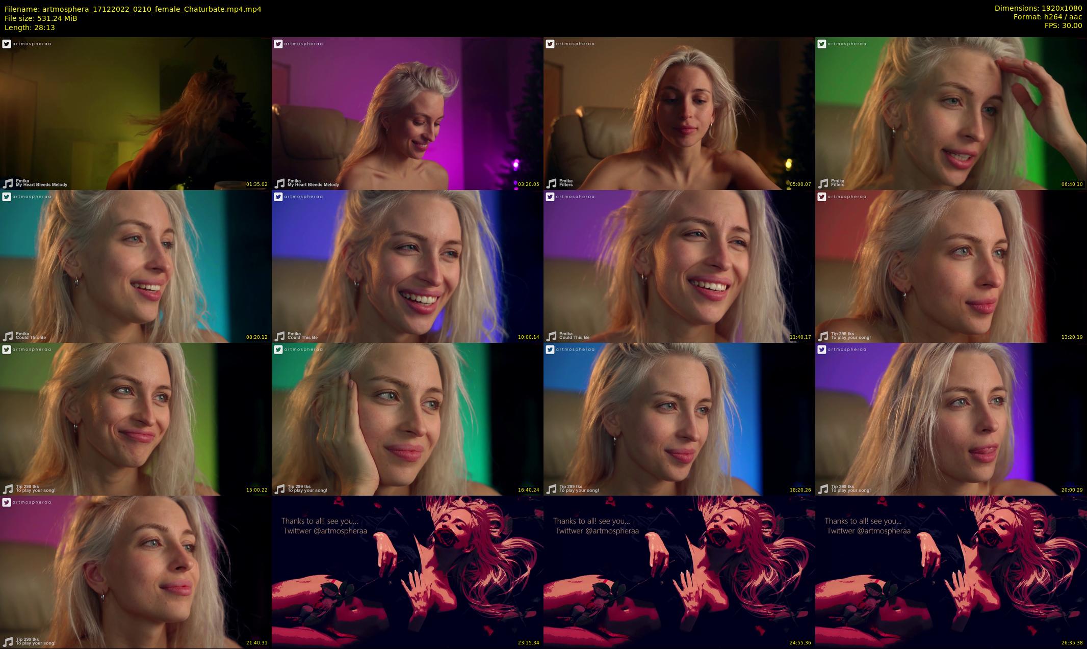 artmosphera — 29 minute Chaturbate female cam show recording, 1080p, Dec 17, 2022