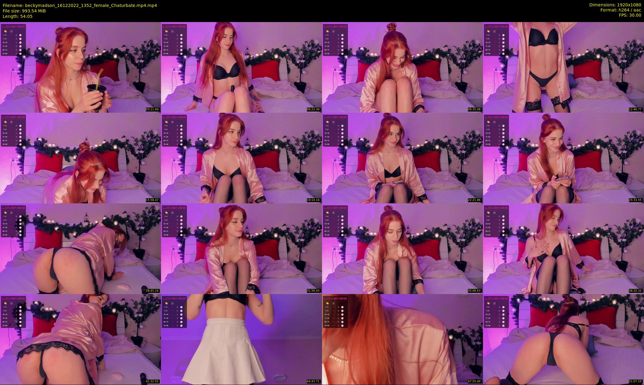 beckymadson — 55 minute Chaturbate female cam show recording, 1080p, Dec 16, 2022