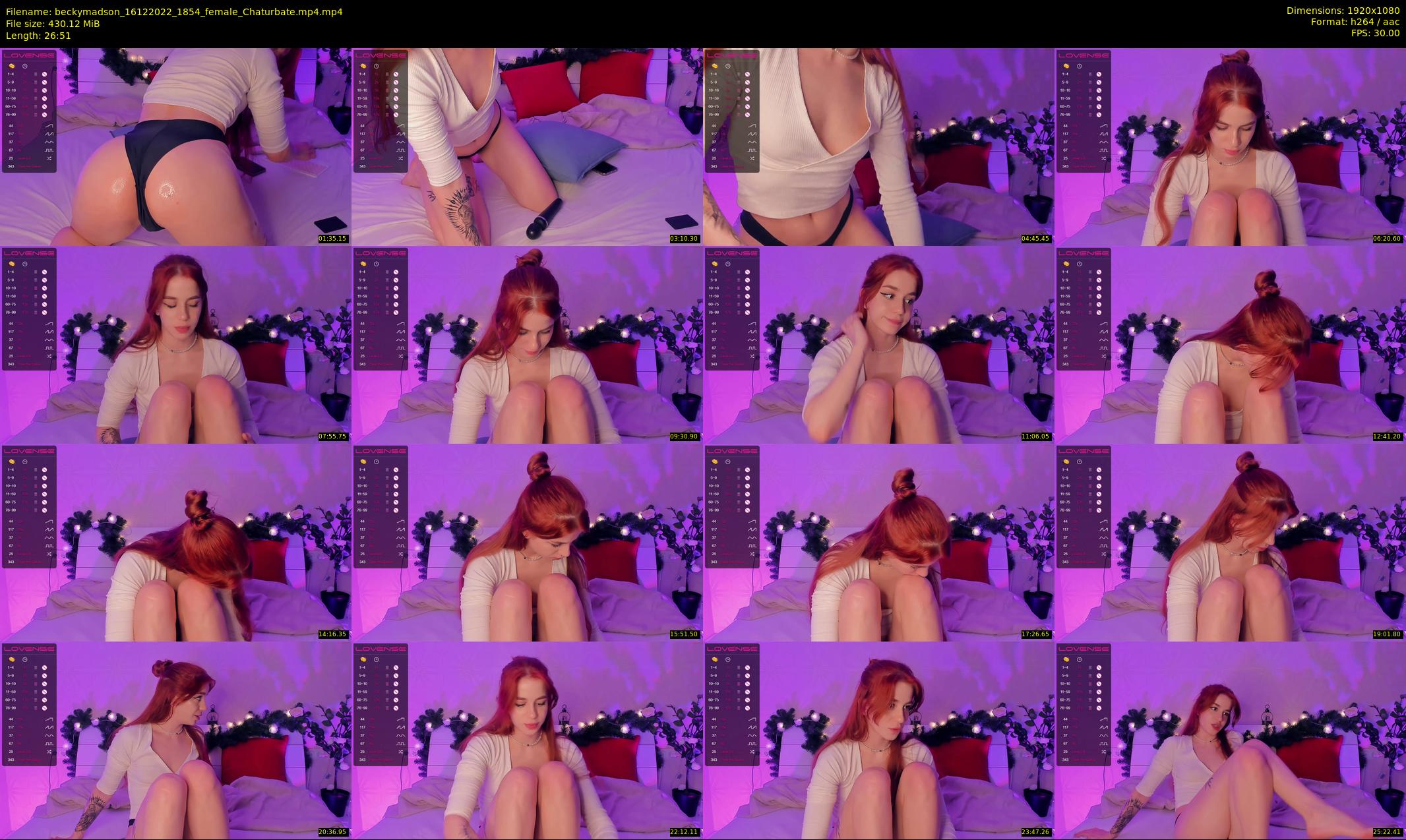 beckymadson — 27 minute Chaturbate female cam show recording, 1080p, Dec 16, 2022