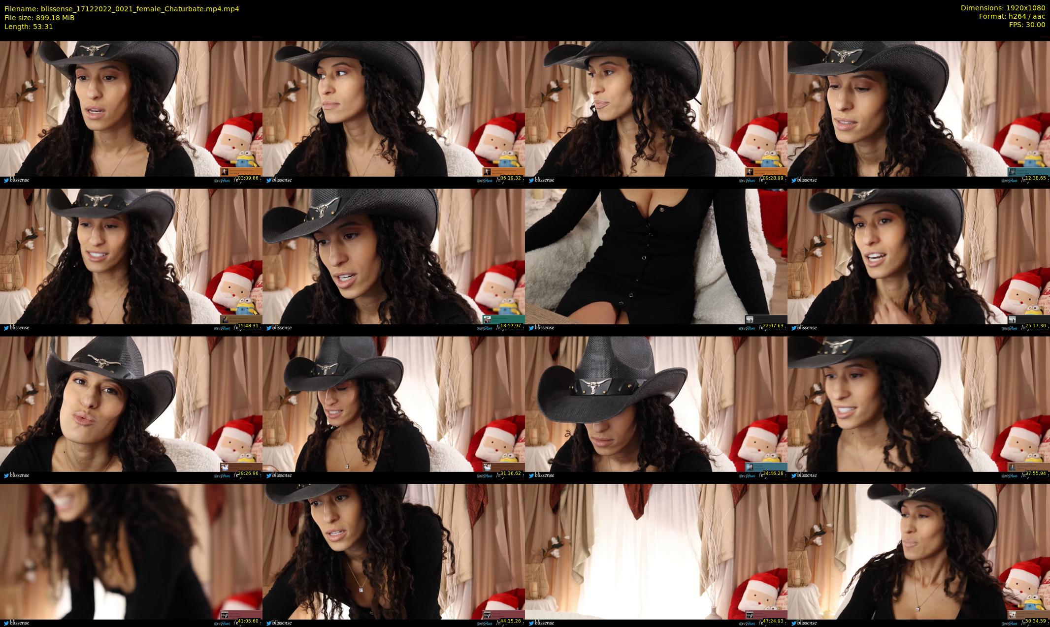 blissense — 54 minute Chaturbate female cam show recording, 1080p, Dec 17, 2022