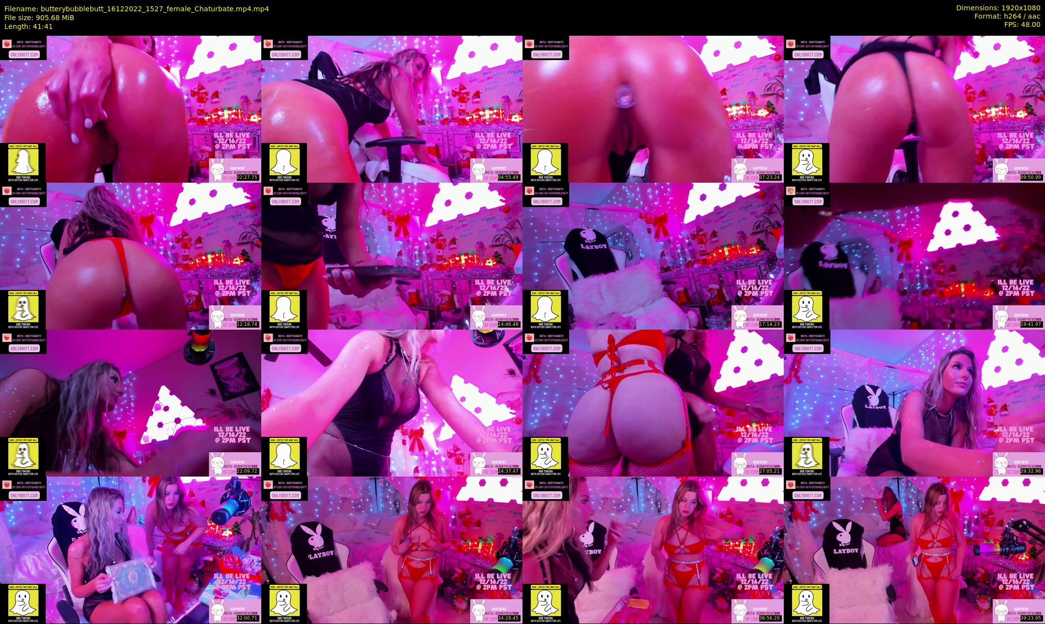butterybubblebutt — 42 minute Chaturbate couple cam show recording, 1080p, Dec 16, 2022