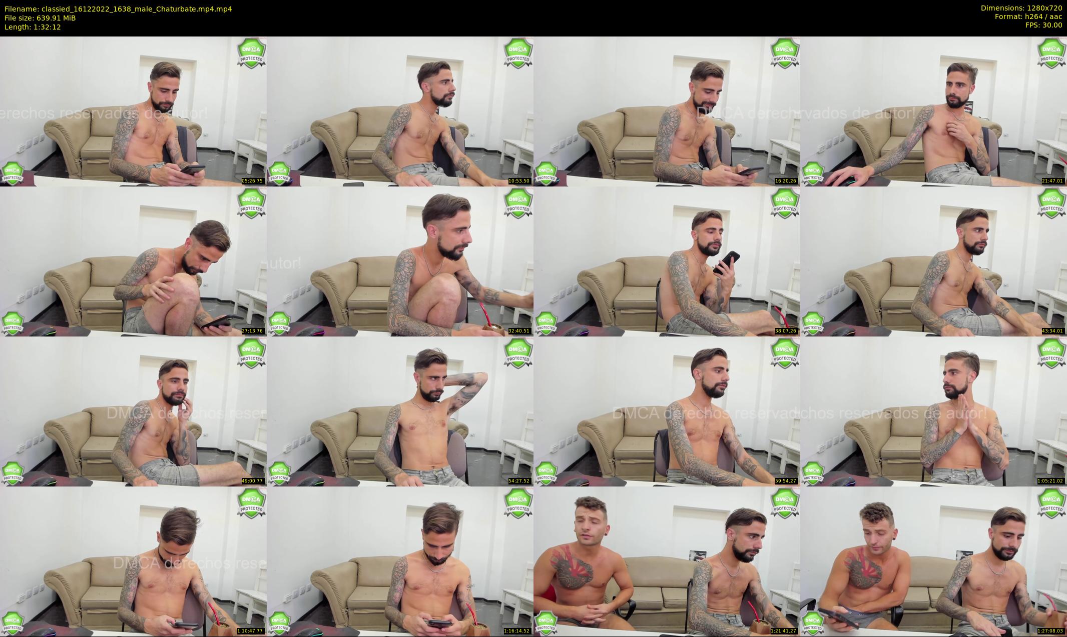 classied — 93 minute Chaturbate male cam show recording, 720p, Dec 16, 2022