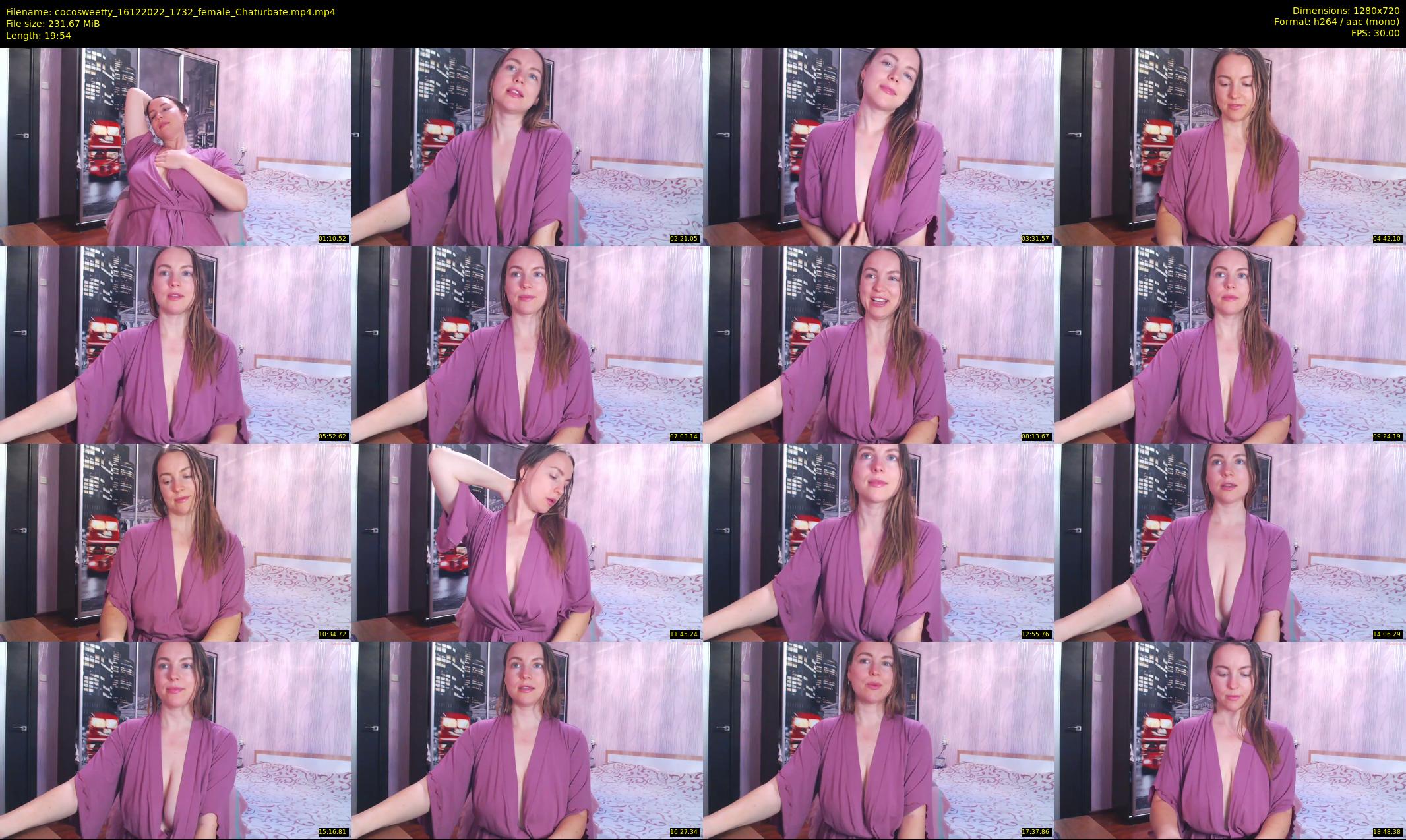 cocosweetty — 20 minute Chaturbate female cam show recording, 720p, Dec 16, 2022
