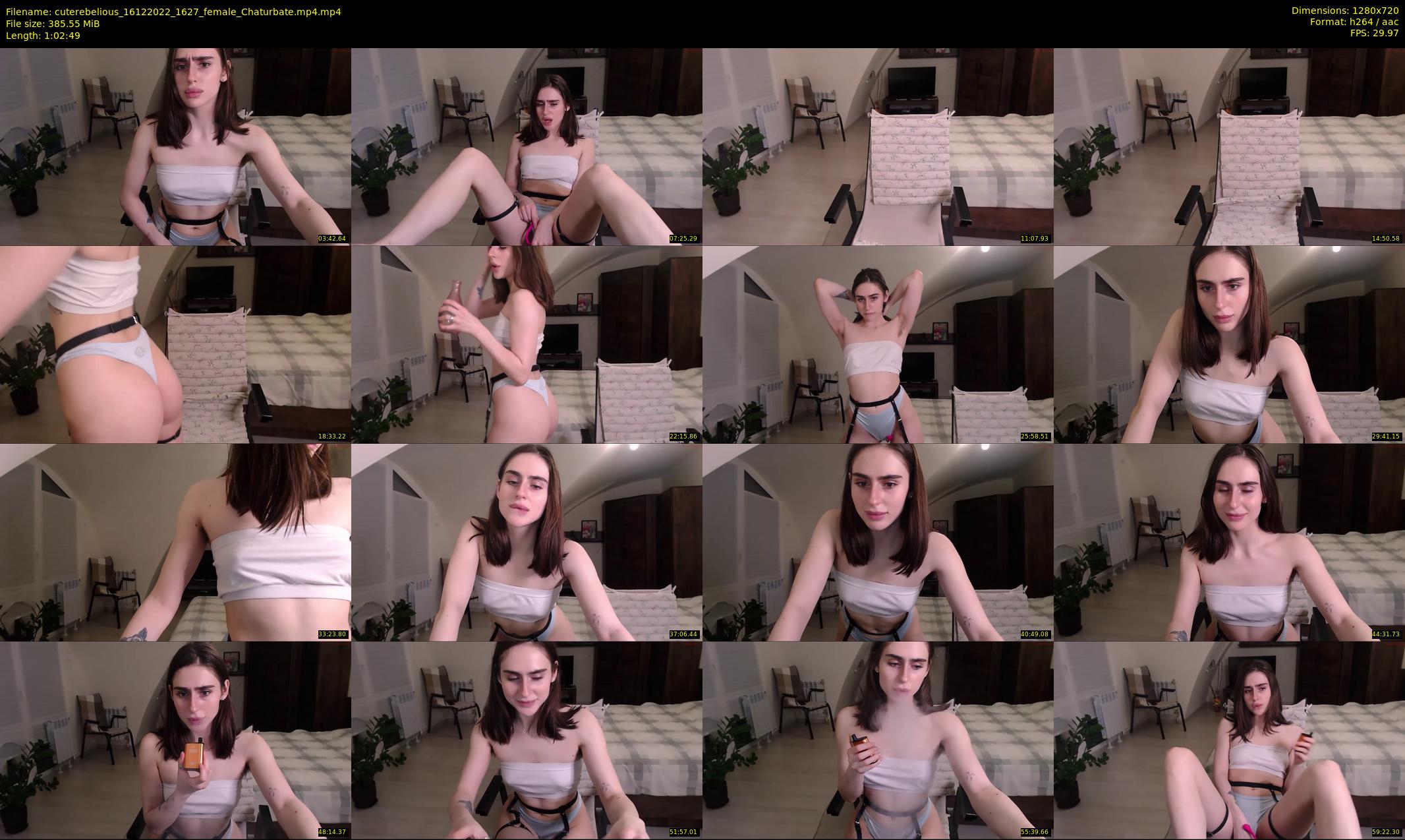 cuterebelious — 63 minute Chaturbate female cam show recording, 720p, Dec 16, 2022
