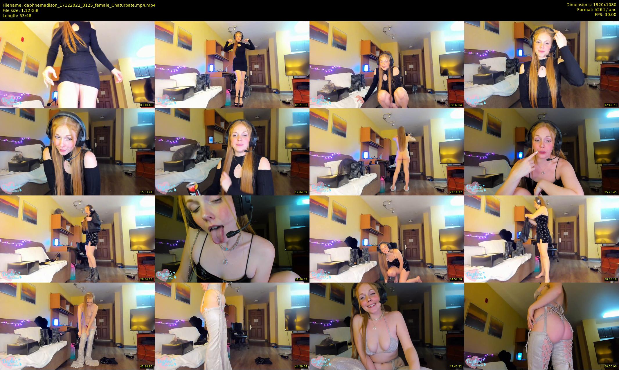 daphnemadison — 54 minute Chaturbate couple cam show recording, 1080p, Dec 17, 2022
