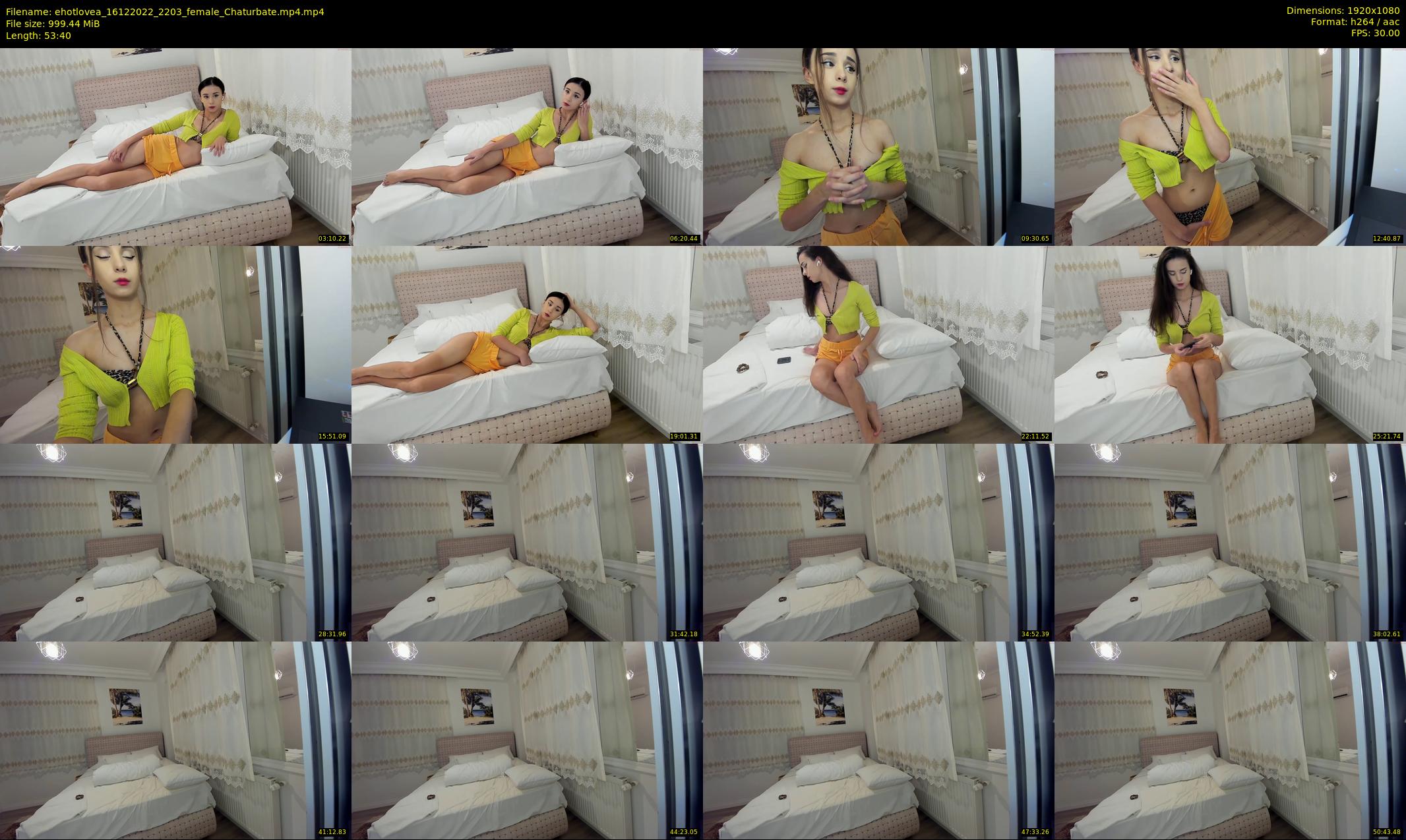 ehotlovea — 54 minute Chaturbate female cam show recording, 1080p, Dec 16, 2022