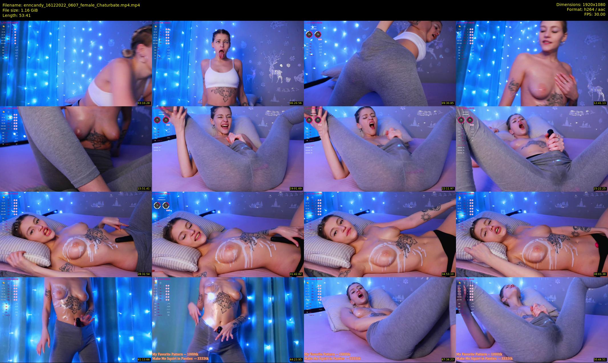 enncandy — 54 minute Chaturbate female cam show recording, 1080p, Dec 16, 2022