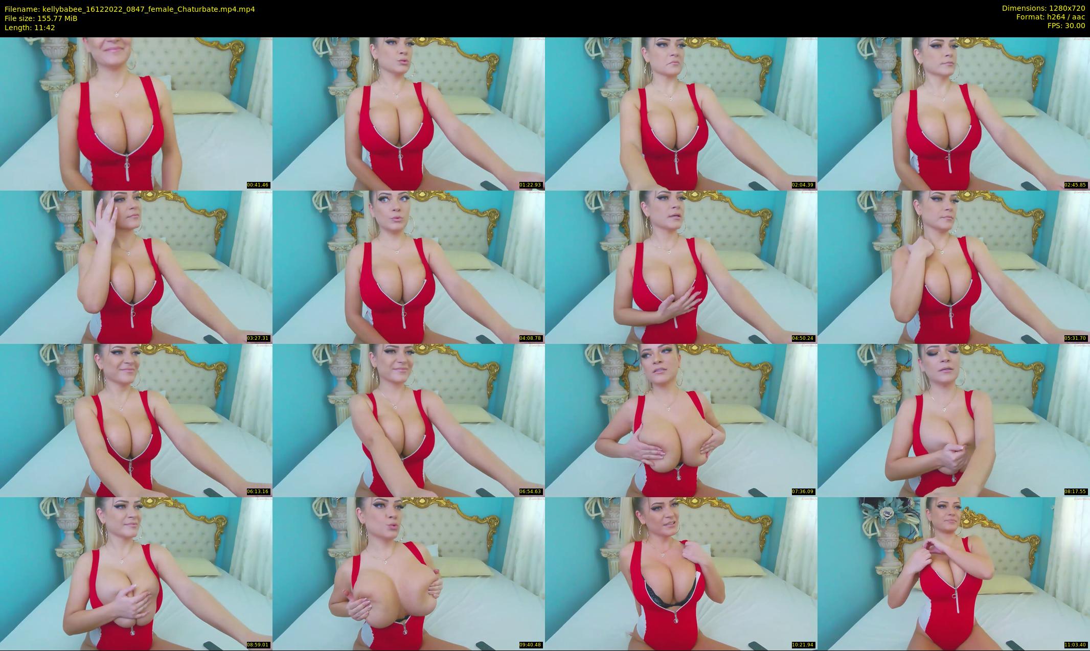 kellybabee — 12 minute Chaturbate female cam show recording, 720p, Dec 16, 2022