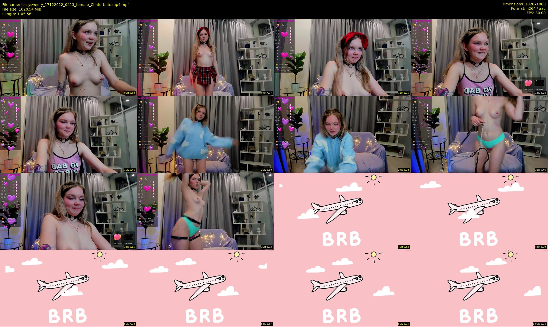 lessysweety — 66 minute Chaturbate female cam show recording, 1080p, Dec 17, 2022