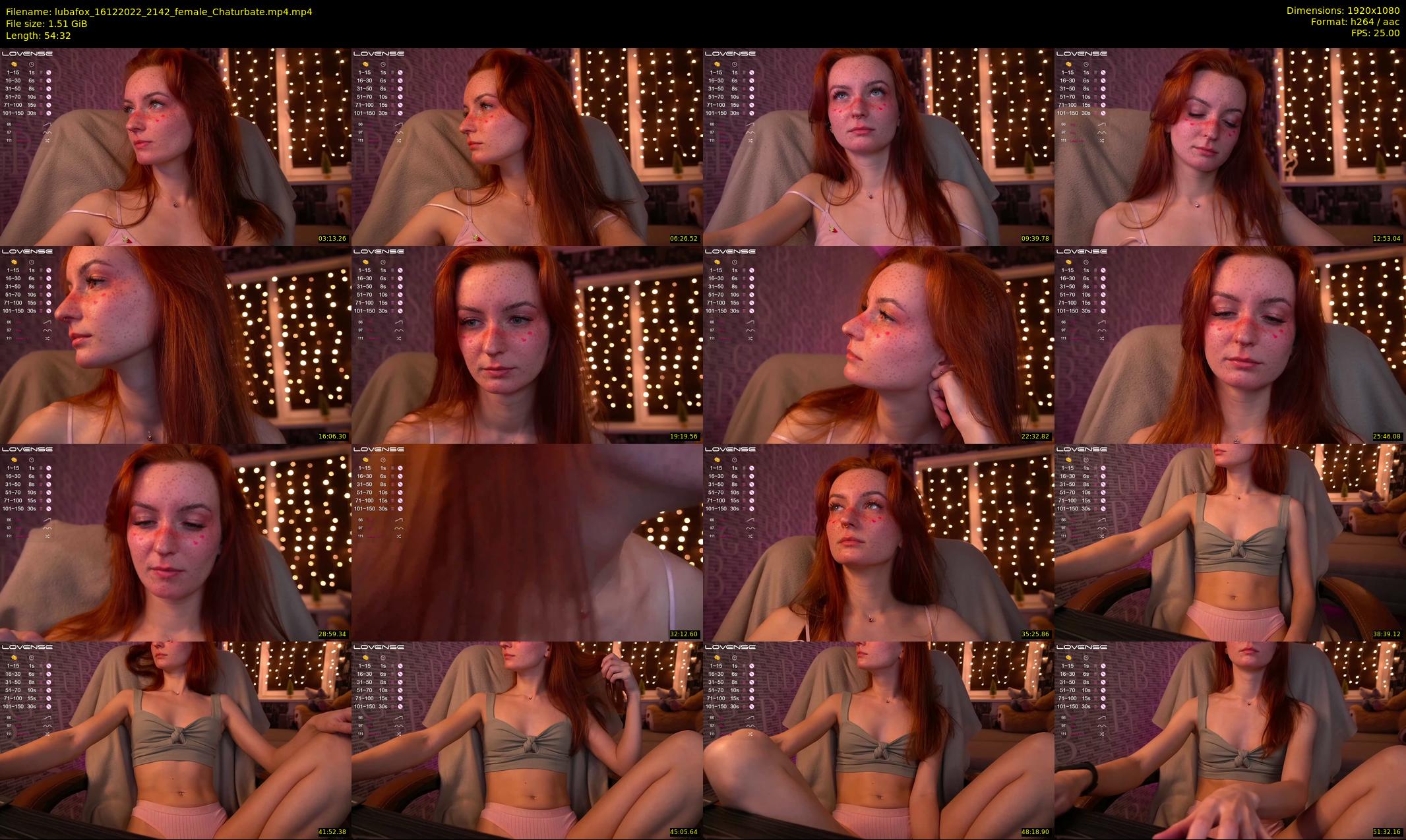 lubafox — 55 minute Chaturbate female cam show recording, 1080p, Dec 16, 2022