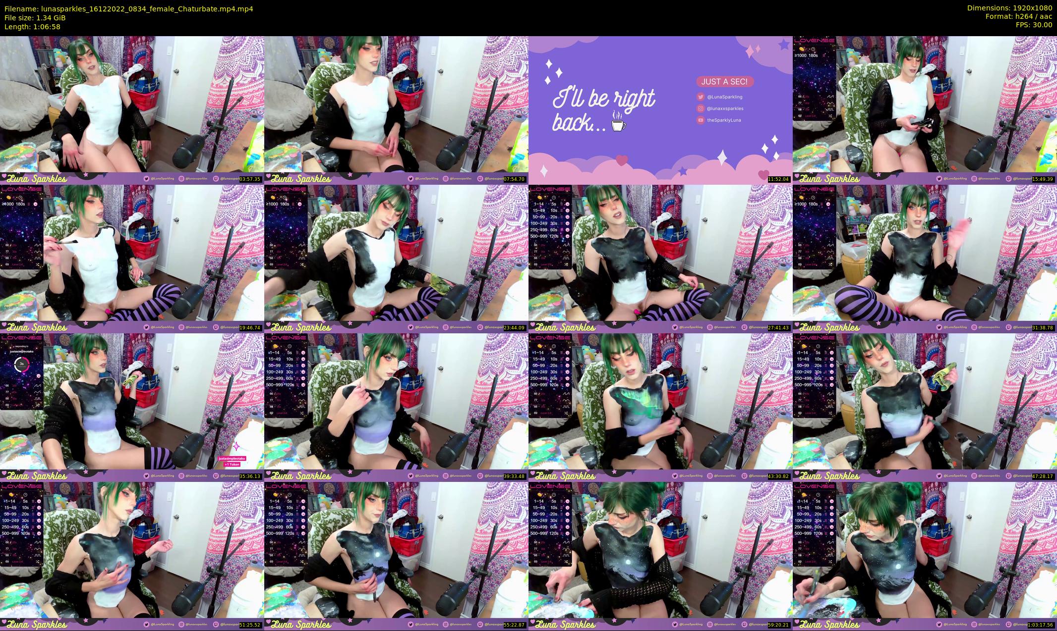 lunasparkles — 67 minute Chaturbate female cam show recording, 1080p, Dec 16, 2022