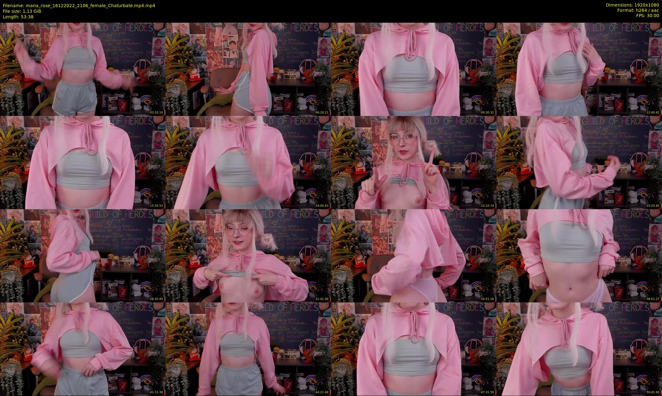 mana_rose — 54 minute Chaturbate female cam show recording, 1080p, Dec 16, 2022