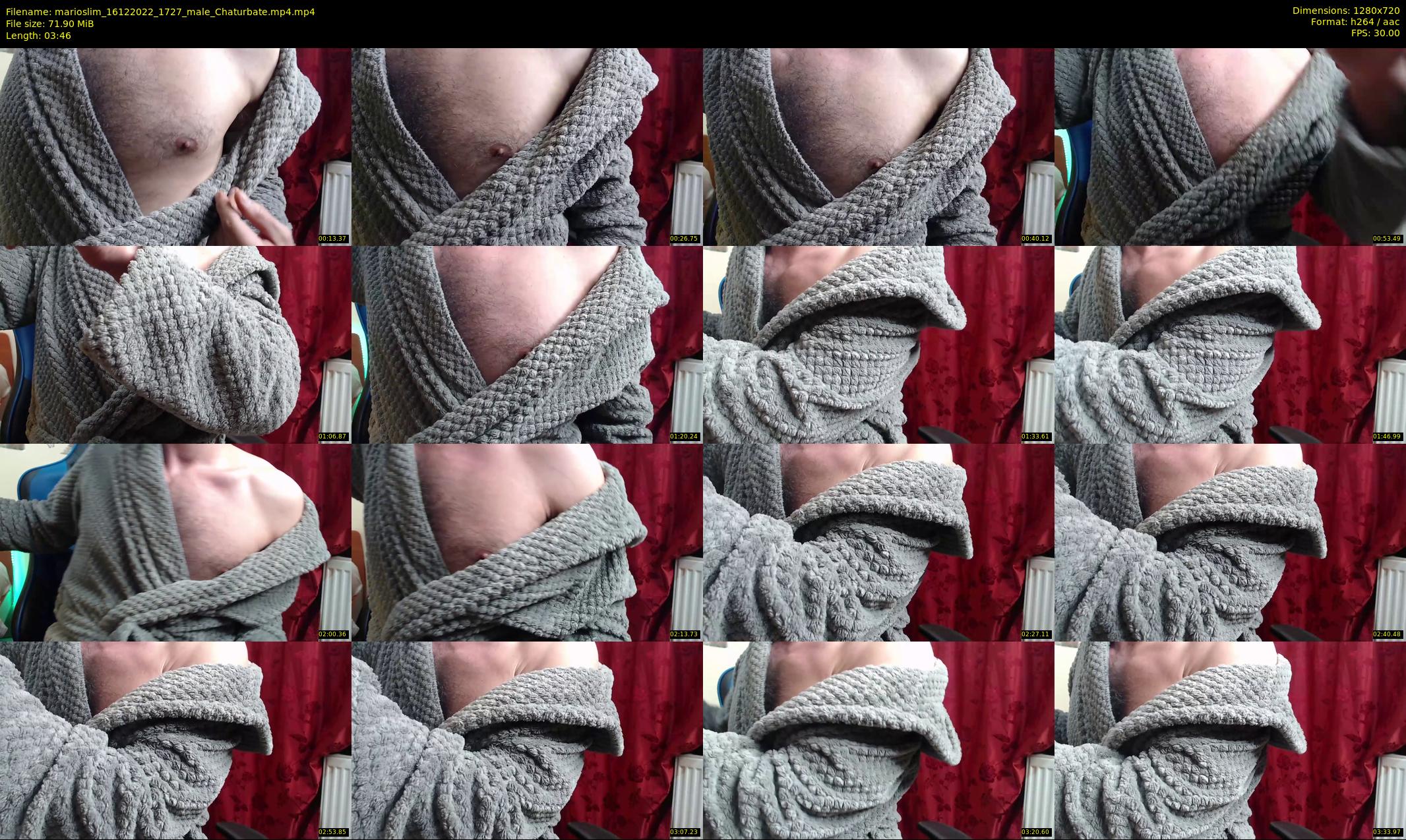 marioslim — 4 minute Chaturbate male cam show recording, 720p, Dec 16, 2022