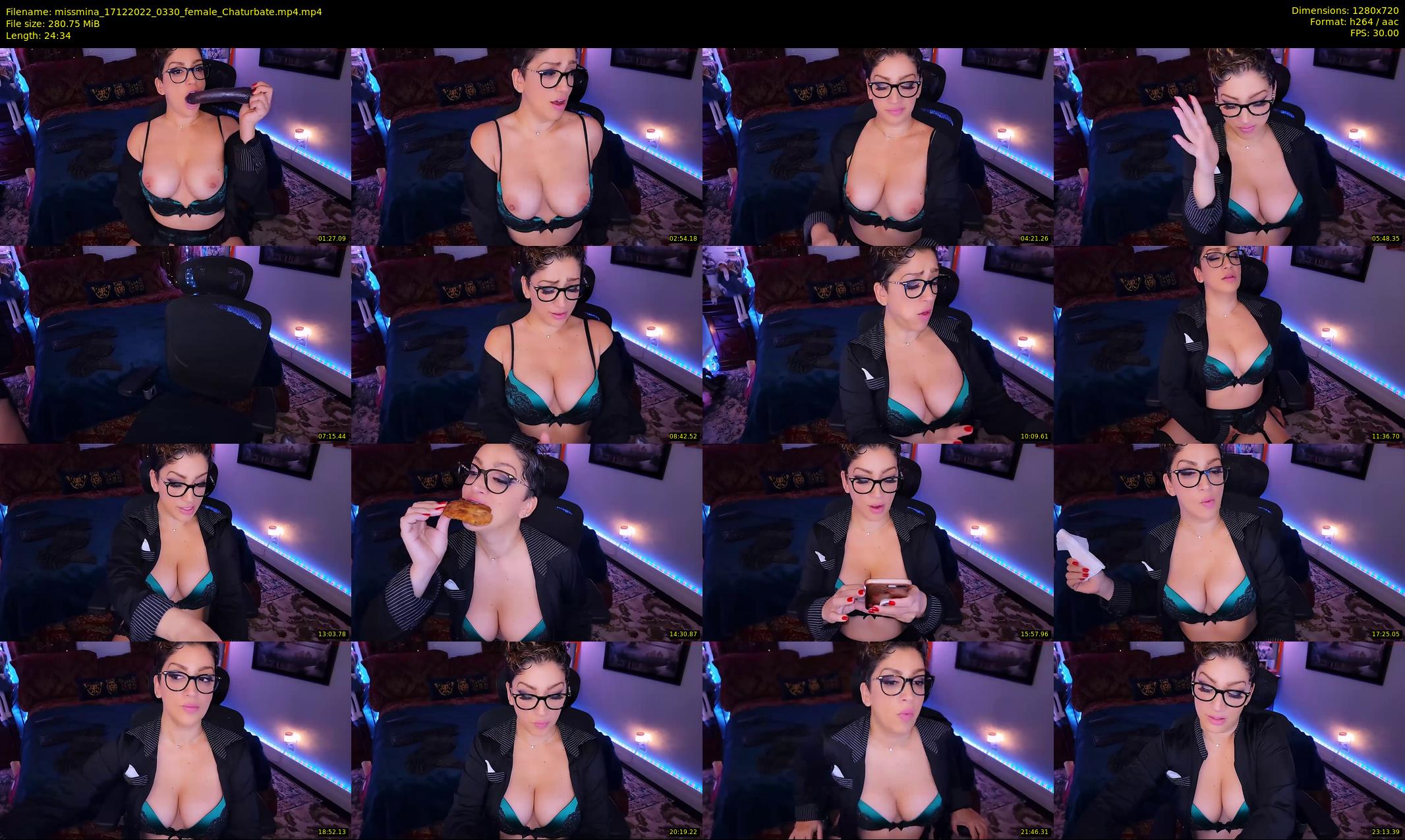 missmina — 25 minute Chaturbate female cam show recording, 720p, Dec 17, 2022