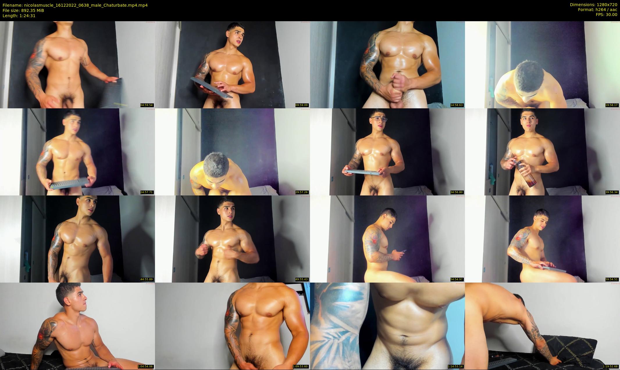 nicolasmuscle — 85 minute Chaturbate male cam show recording, 720p, Dec 16, 2022
