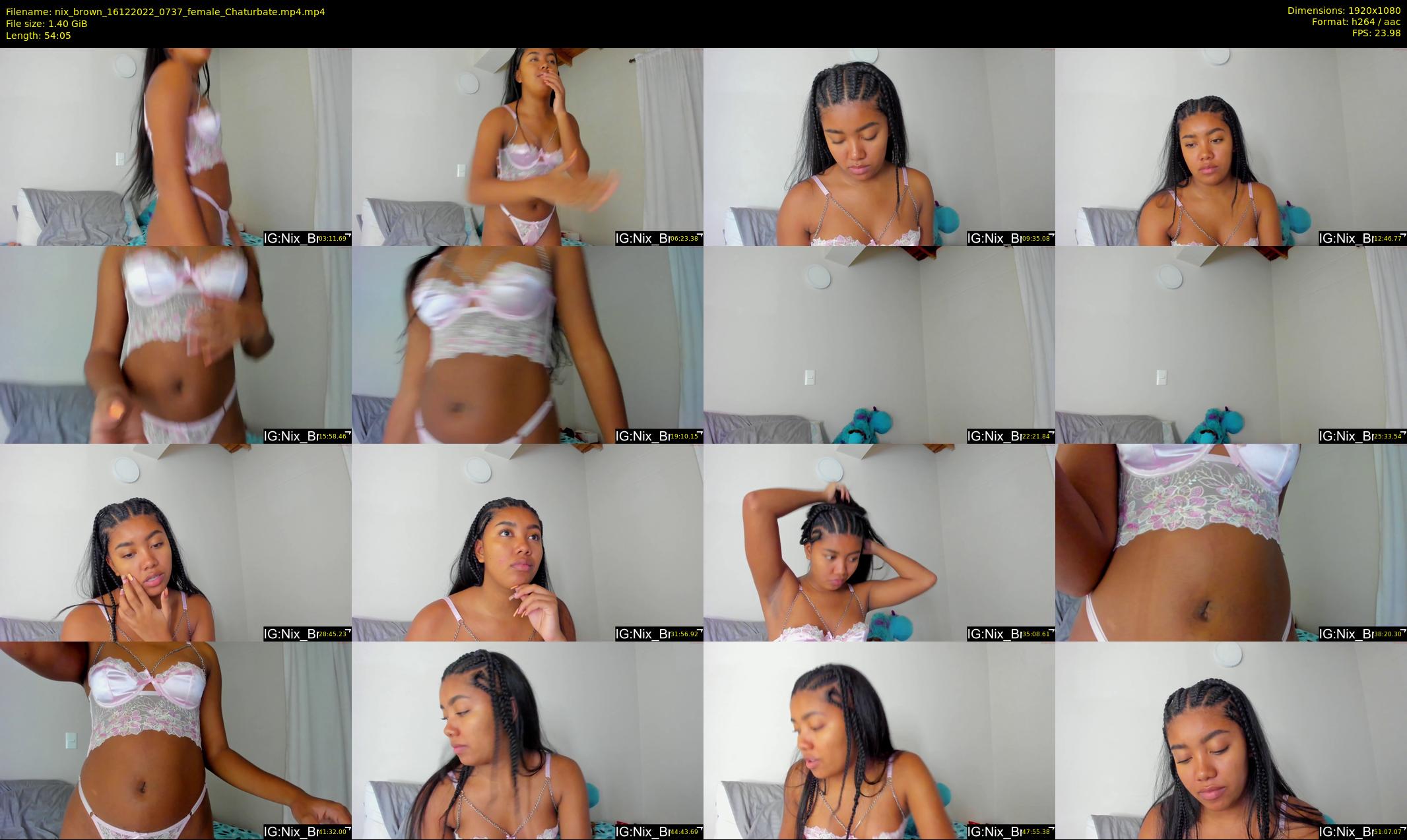 nix_brown — 55 minute Chaturbate female cam show recording, 1080p, Dec 16, 2022