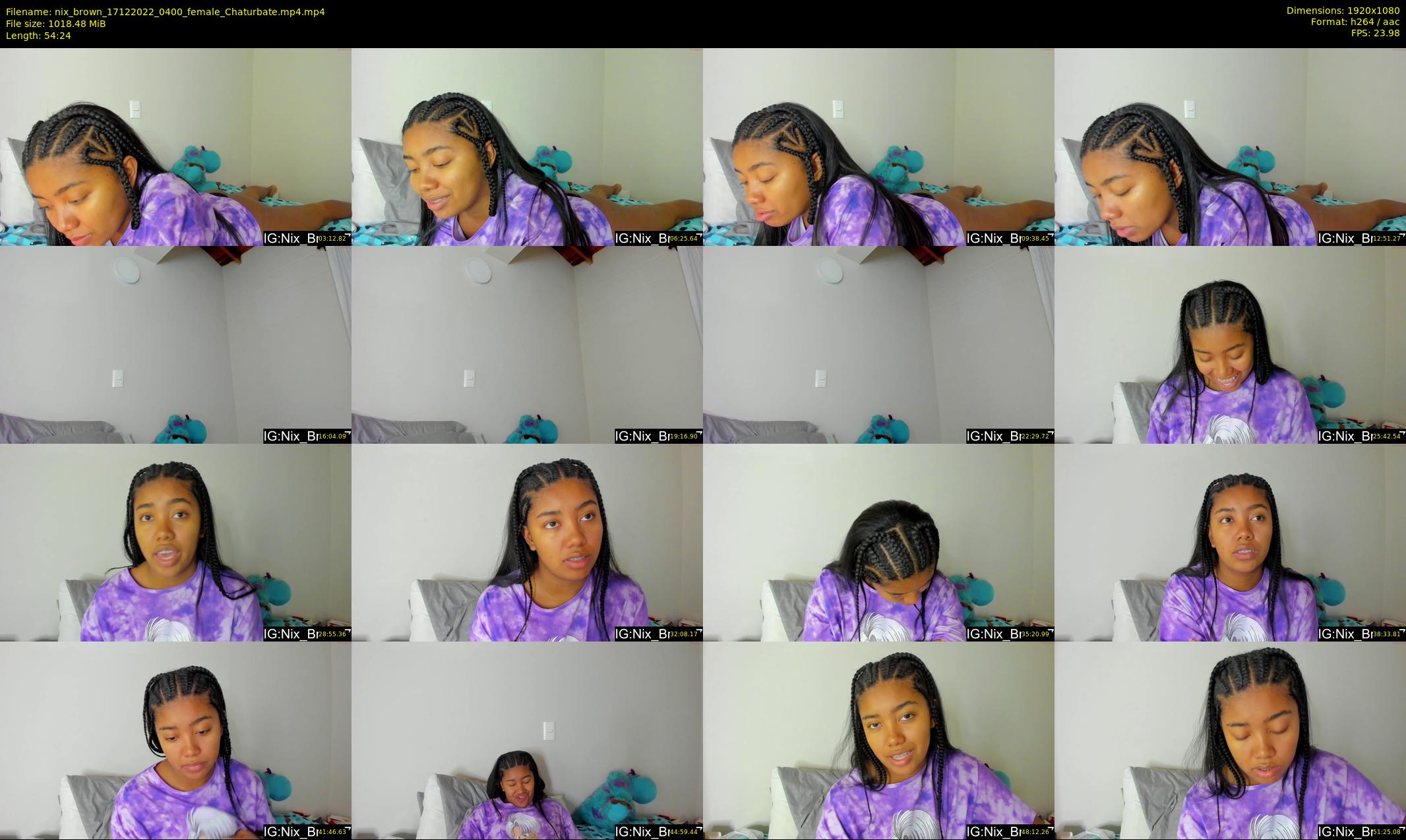 nix_brown — 55 minute Chaturbate female cam show recording, 1080p, Dec 17, 2022