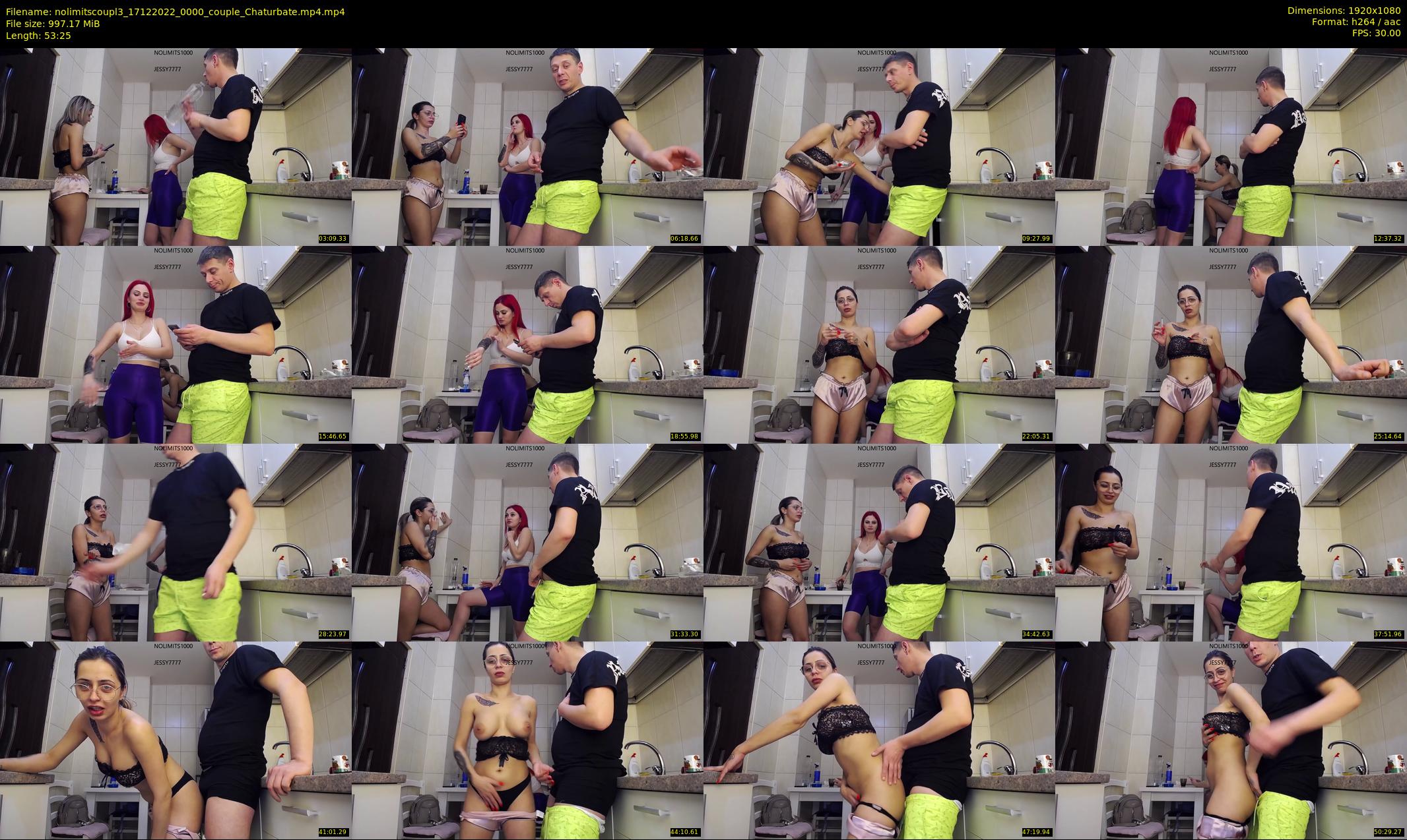 nolimitscoupl3 — 54 minute Chaturbate couple cam show recording, 1080p, Dec 17, 2022