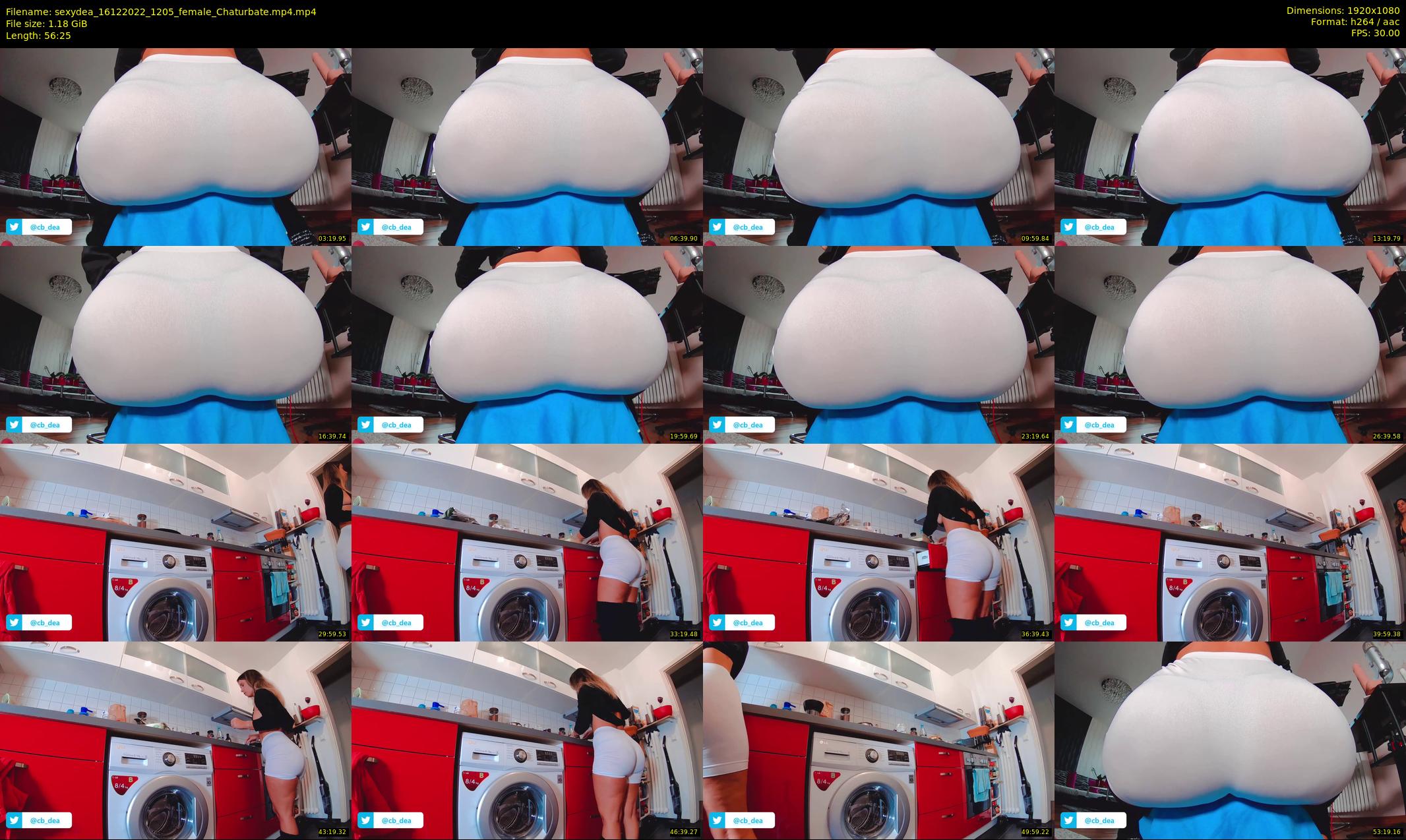 sexydea — 57 minute Chaturbate female cam show recording, 1080p, Dec 16, 2022