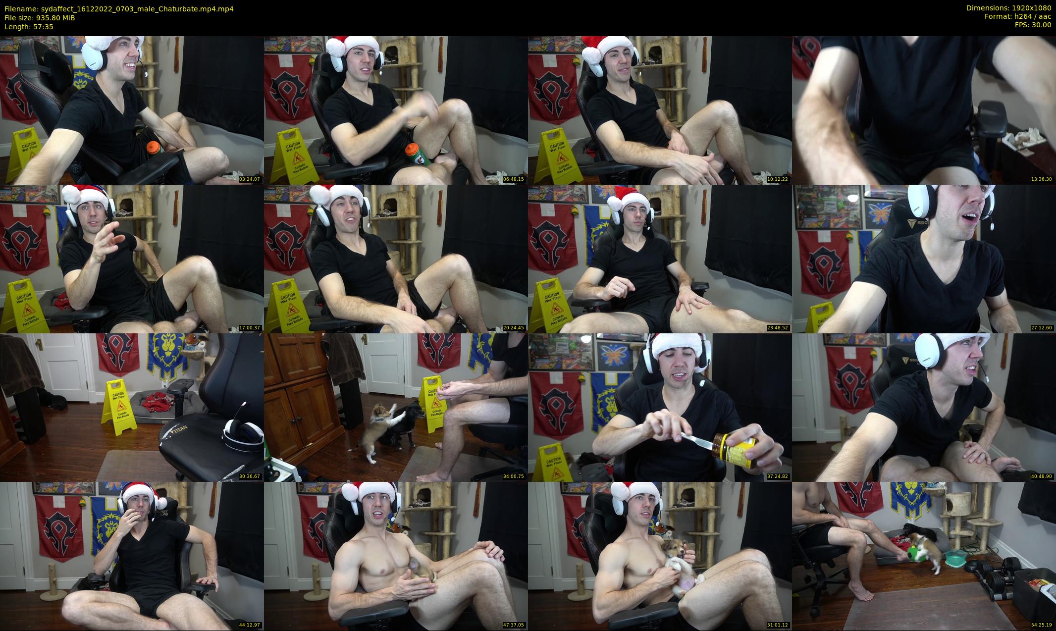 sydaffect — 58 minute Chaturbate male cam show recording, 1080p, Dec 16, 2022