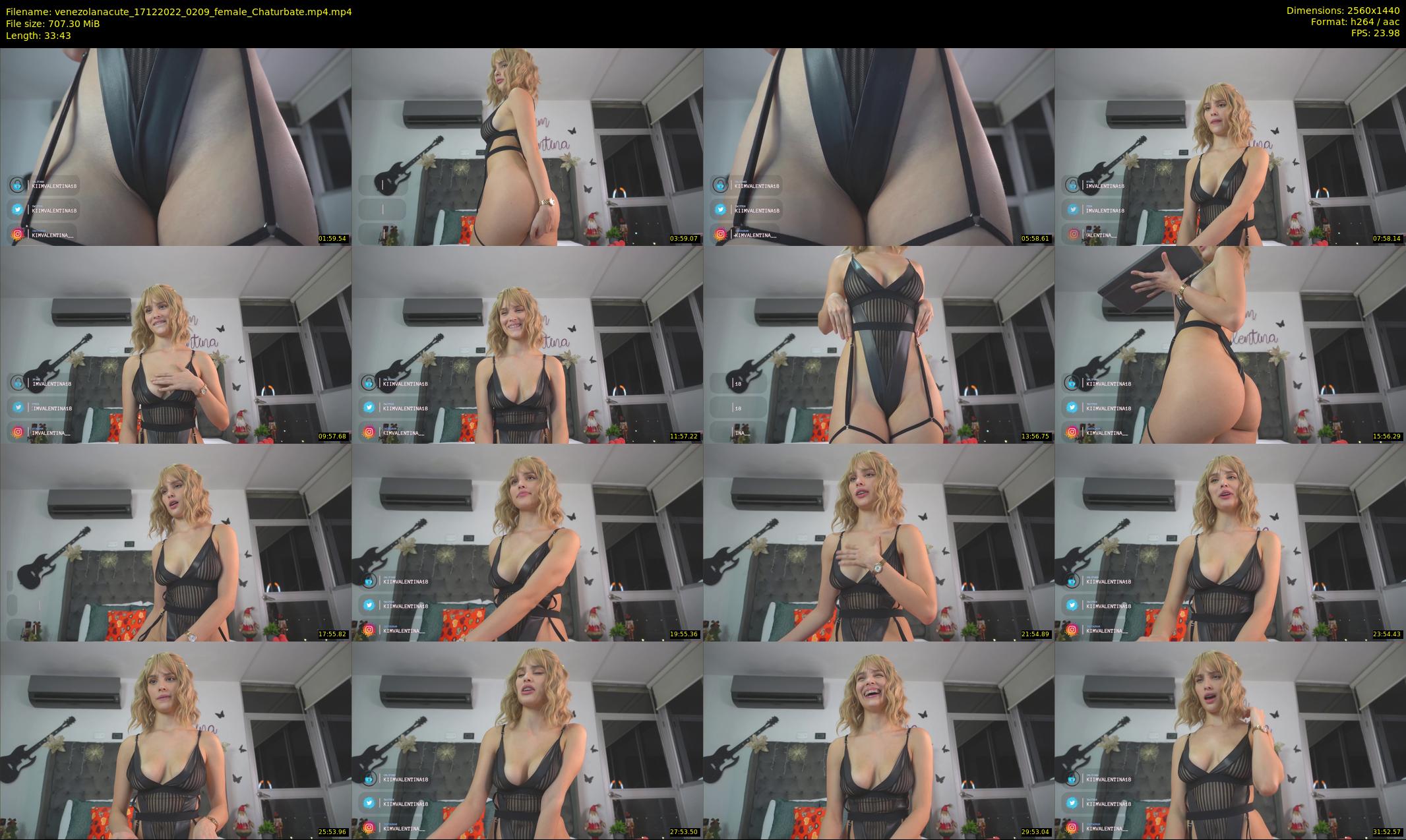 venezolanacute — 34 minute Chaturbate female cam show recording, 1080p, Dec 17, 2022
