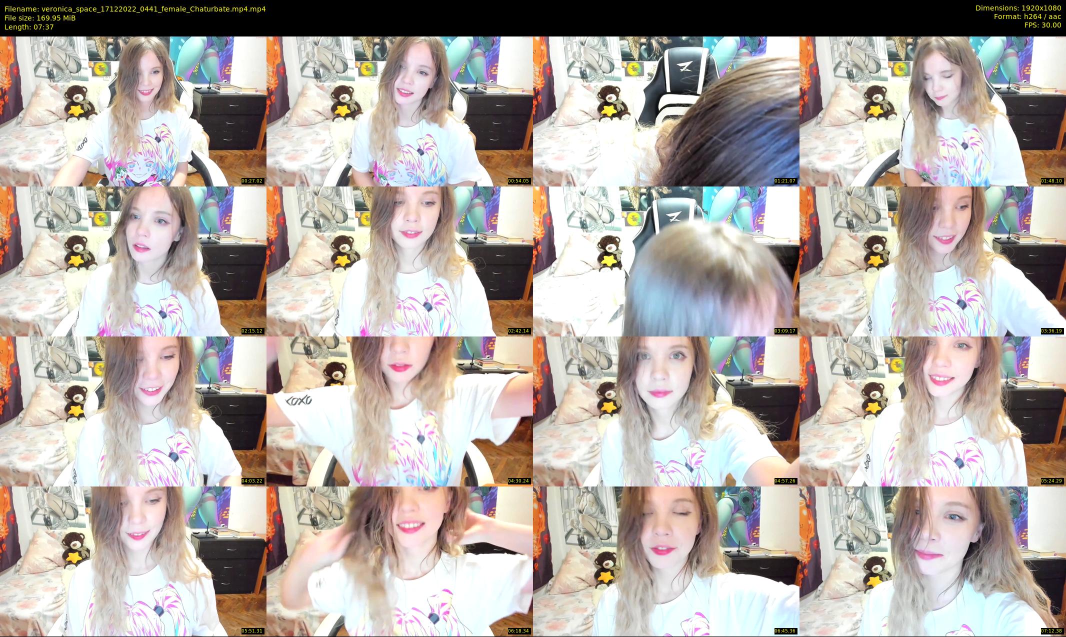 veronica_space — 8 minute Chaturbate female cam show recording, 1080p, Dec 17, 2022