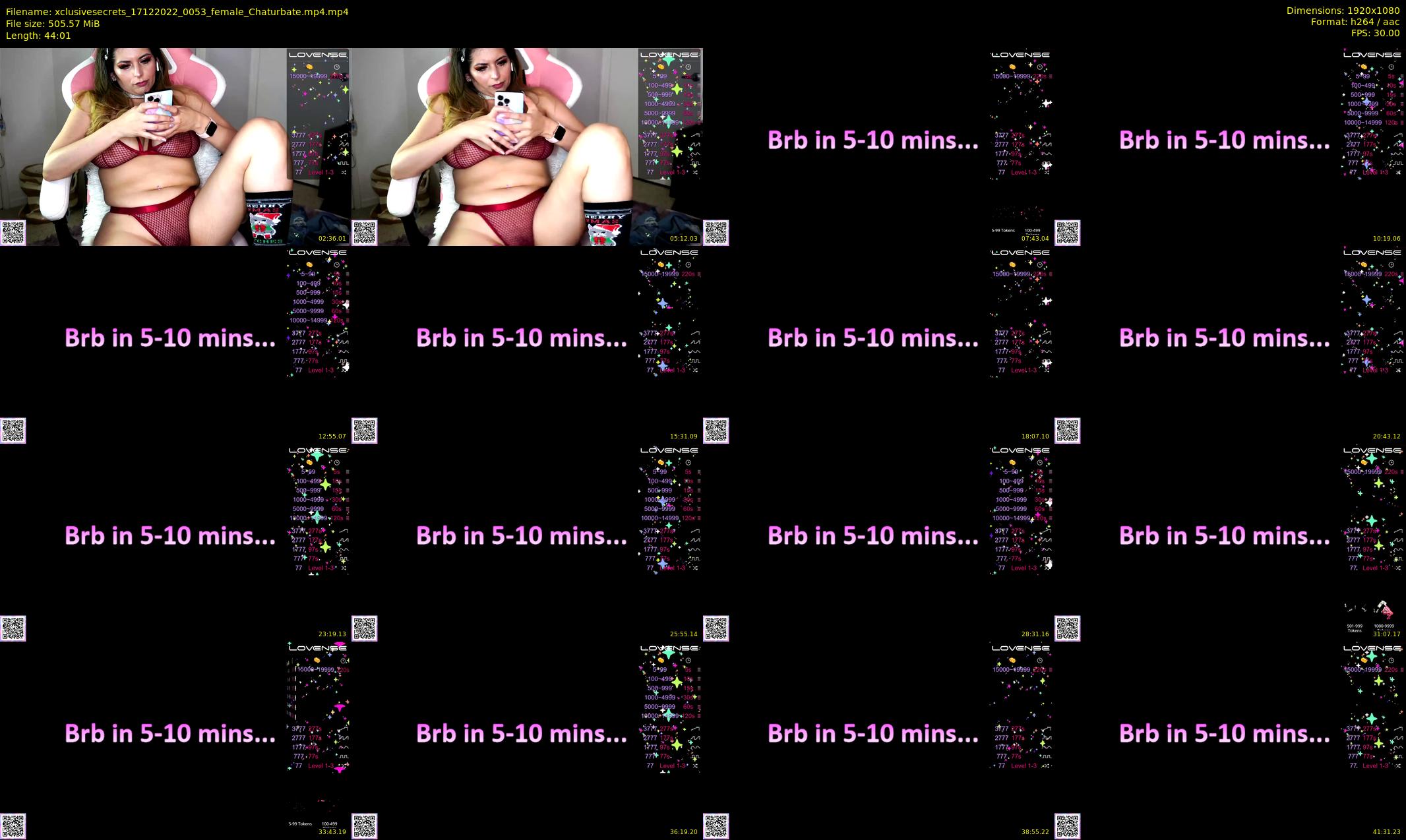 xclusivesecrets — 45 minute Chaturbate female cam show recording, 1080p, Dec 17, 2022