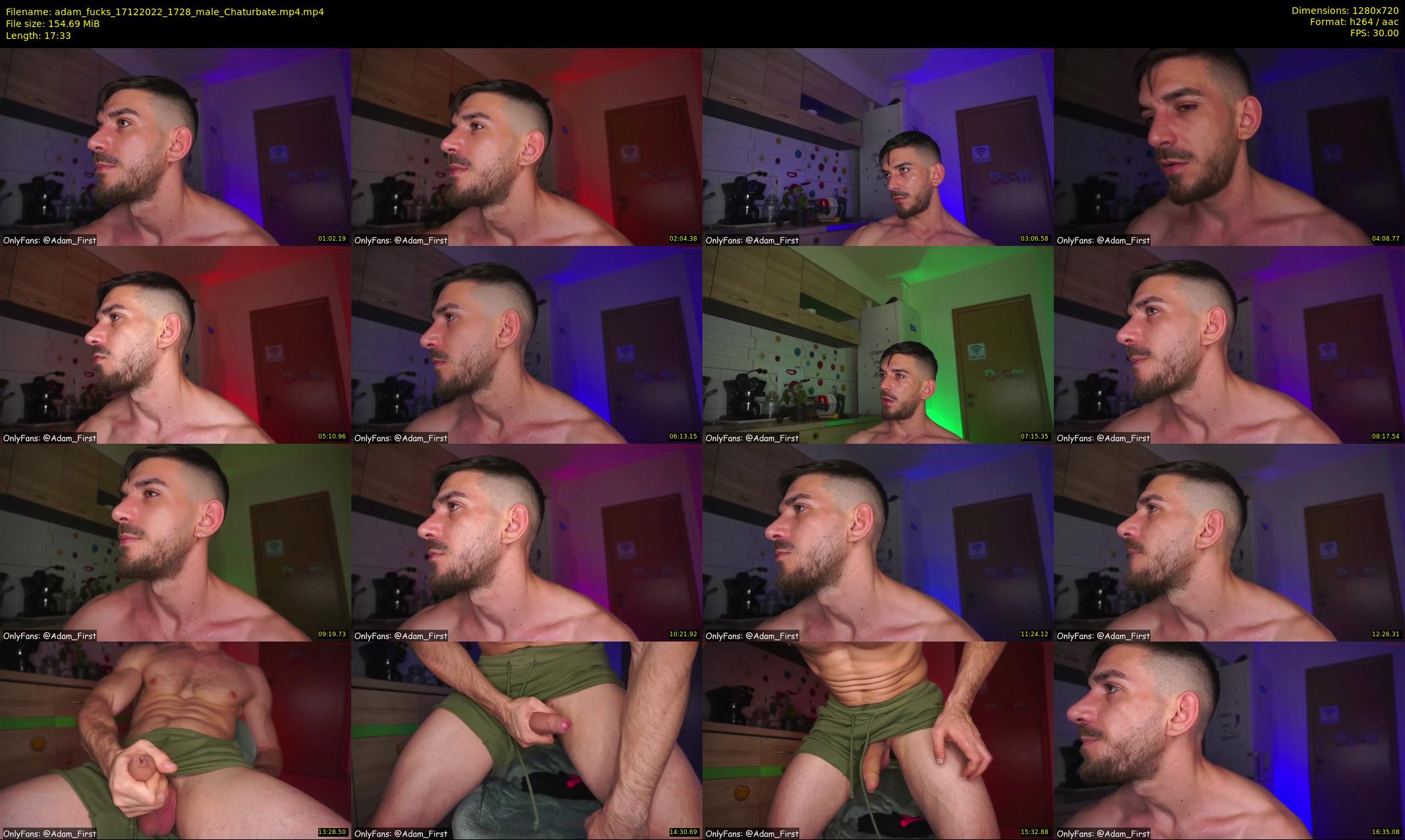 adam_fucks — 18 minute Chaturbate male cam show recording, 720p, Dec 17, 2022