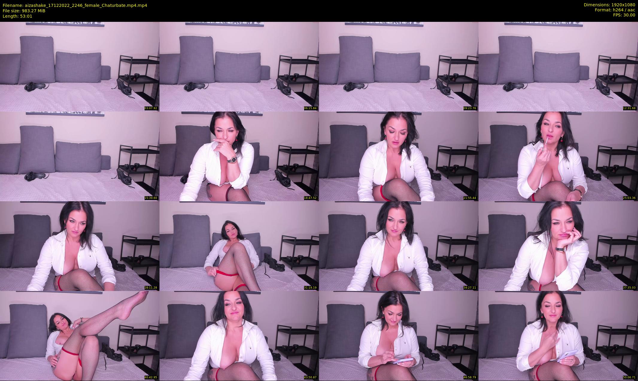aizashake — 54 minute Chaturbate female cam show recording, 1080p, Dec 17, 2022