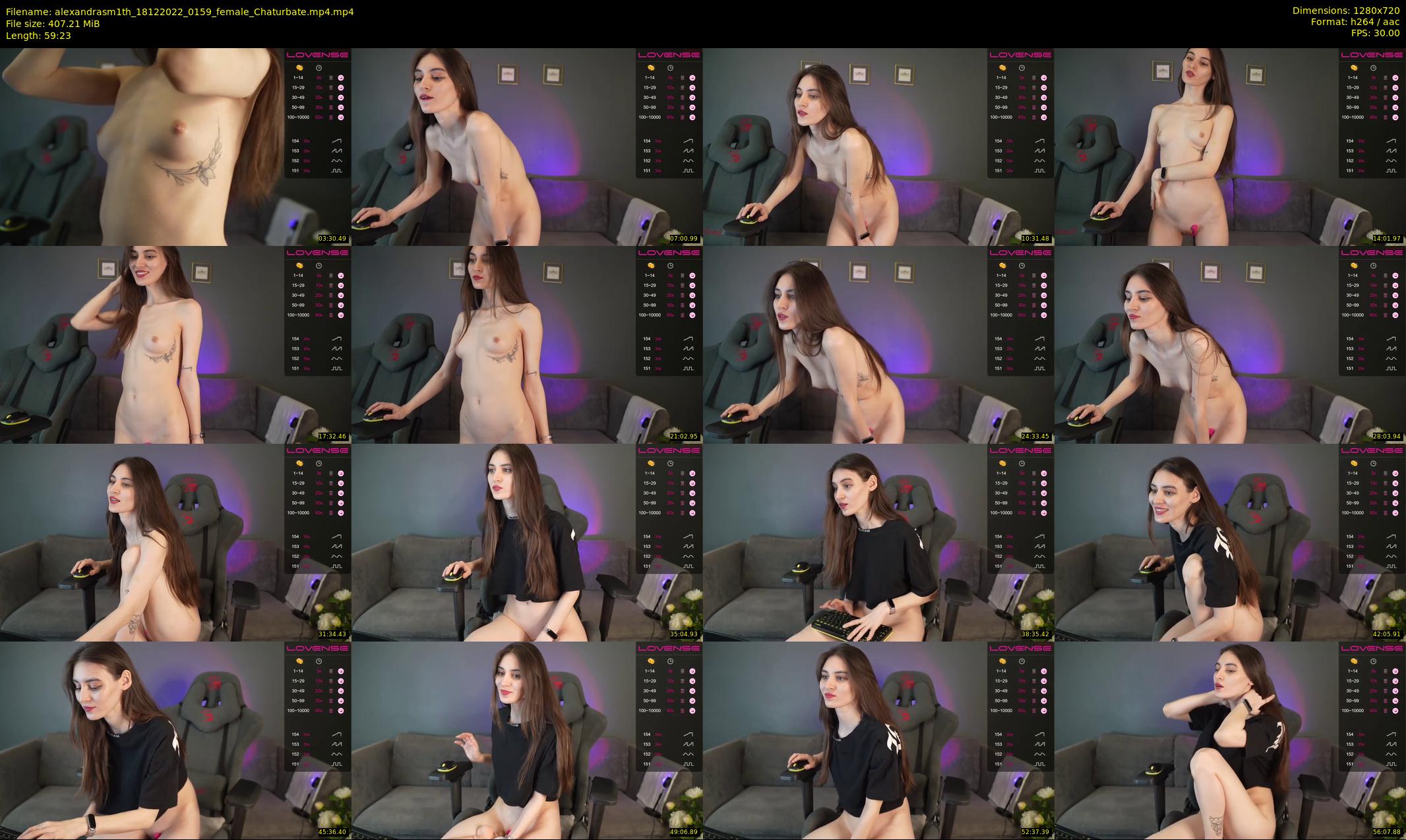 alexandrasm1th — 60 minute Chaturbate female cam show recording, 720p, Dec 18, 2022