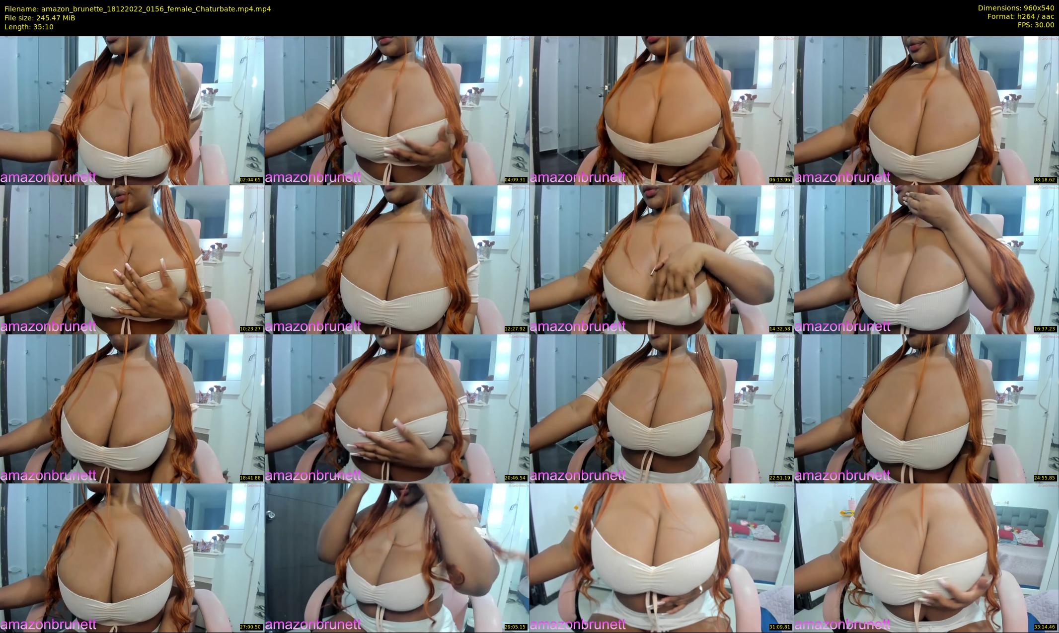 amazon_brunette — 36 minute Chaturbate female cam show recording, 480p, Dec 18, 2022