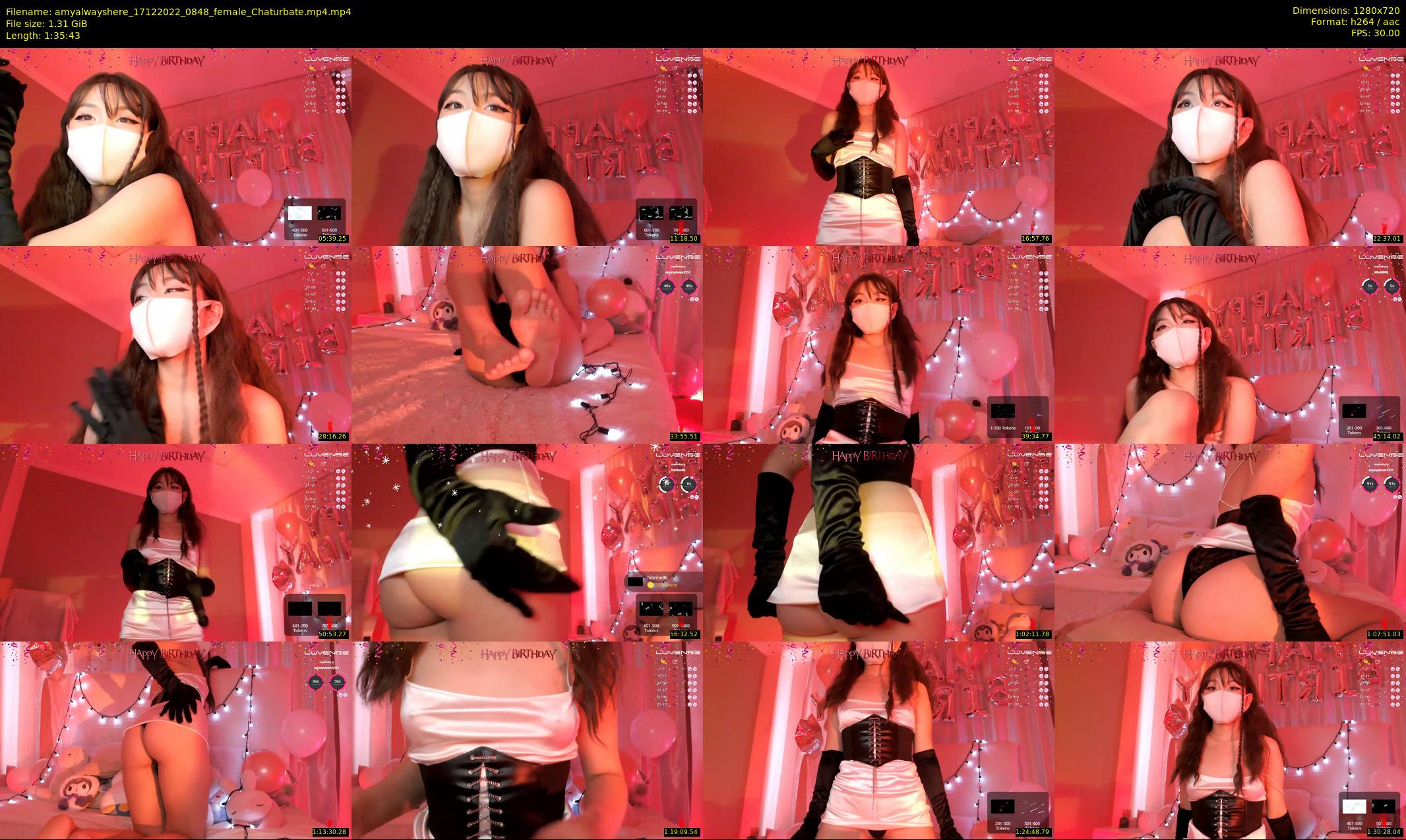 amyalwayshere — 96 minute Chaturbate female cam show recording, 720p, Dec 17, 2022
