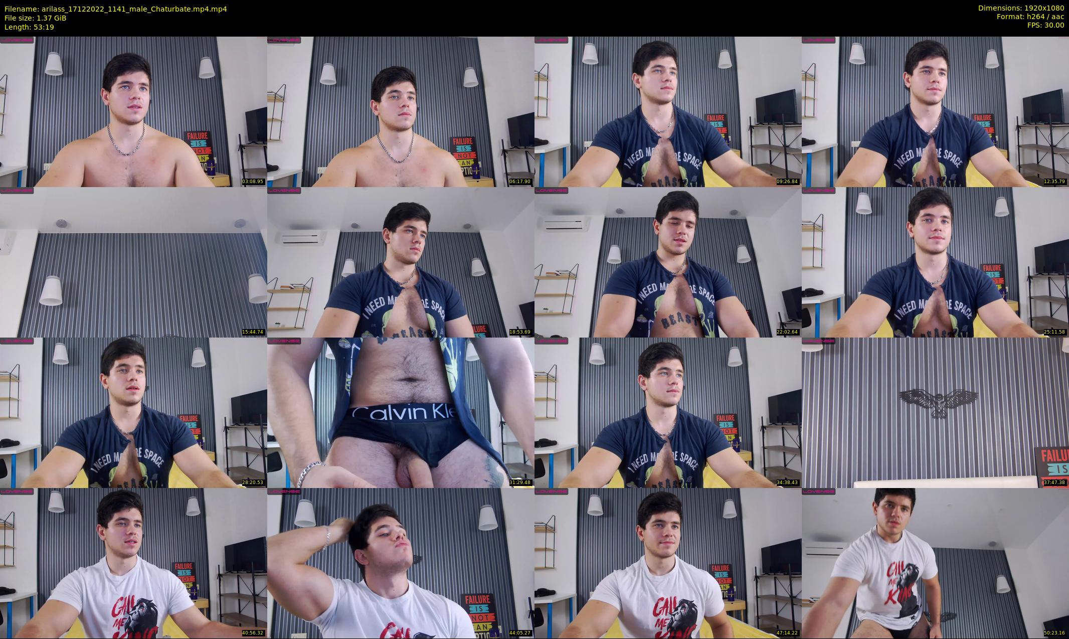 arilass — 54 minute Chaturbate male cam show recording, 1080p, Dec 17, 2022