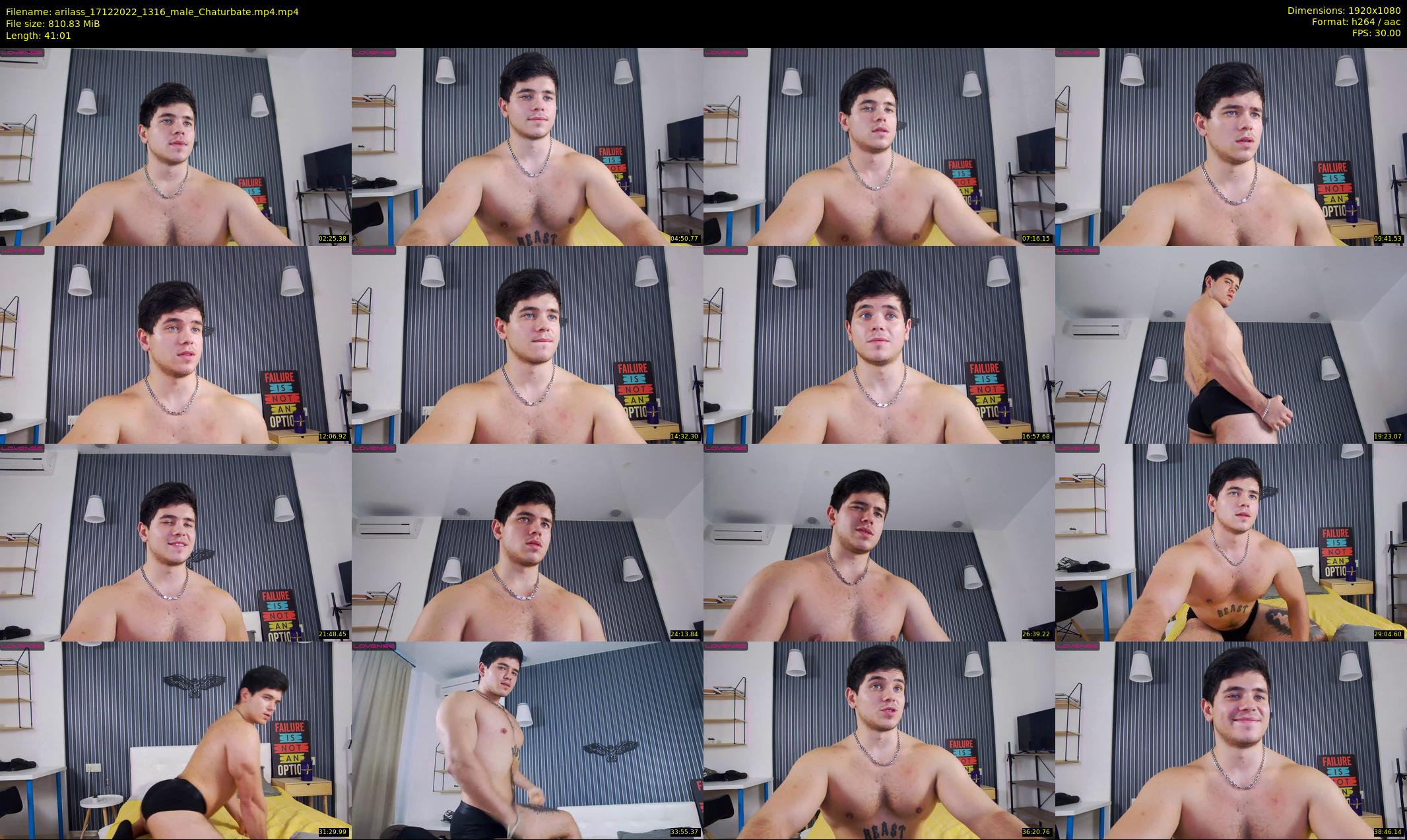 arilass — 42 minute Chaturbate male cam show recording, 1080p, Dec 17, 2022